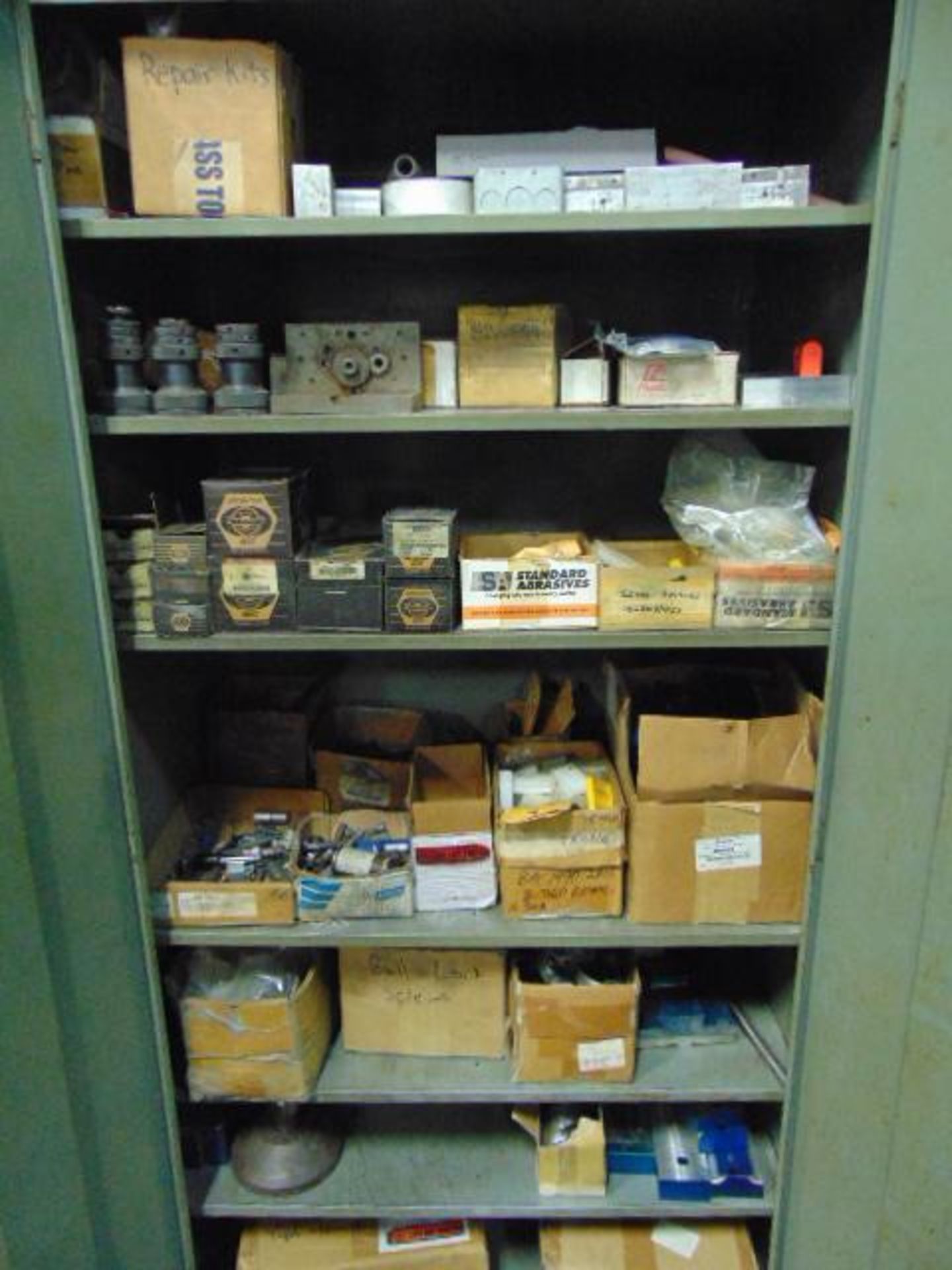 LOT OF SUPPLY CABINETS (2), 2-door, w/ contents - Image 2 of 3