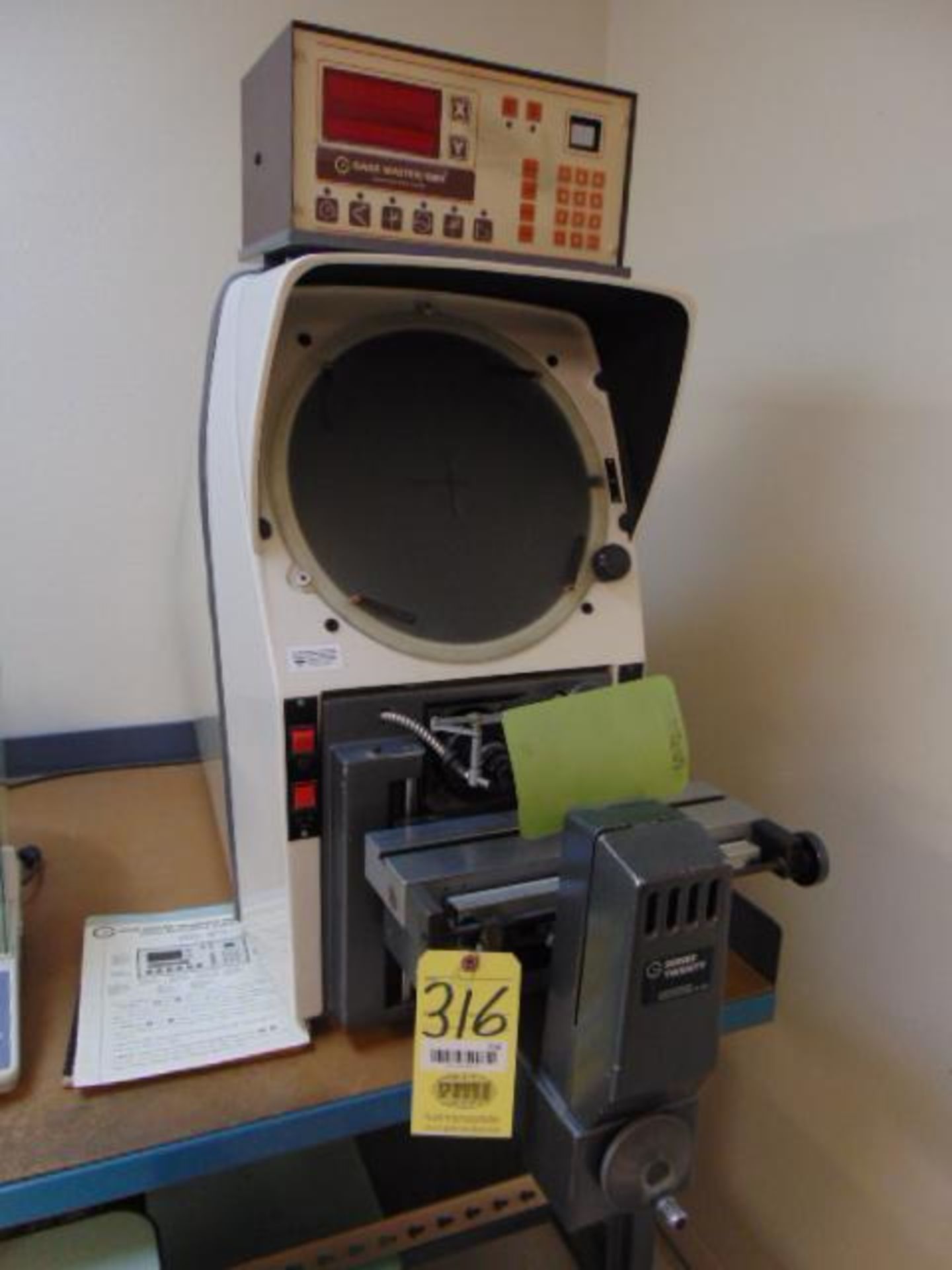 OPTICAL COMPARATOR, GAGE 12', MDL. MASTER SERIES 20, S/N 143598