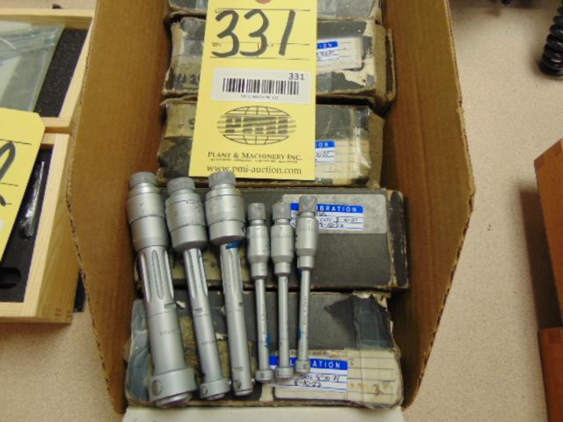 LOT OF HOLE MICROMETERS (6), MITUTOYO, assorted