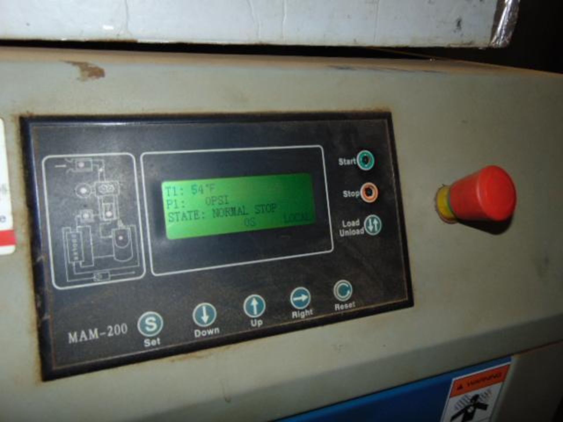 ROTARY SCREW AIR COMPRESSOR, SHANGHI 40 HP COMPRESSOR, MAM-200 digital display - Image 3 of 3