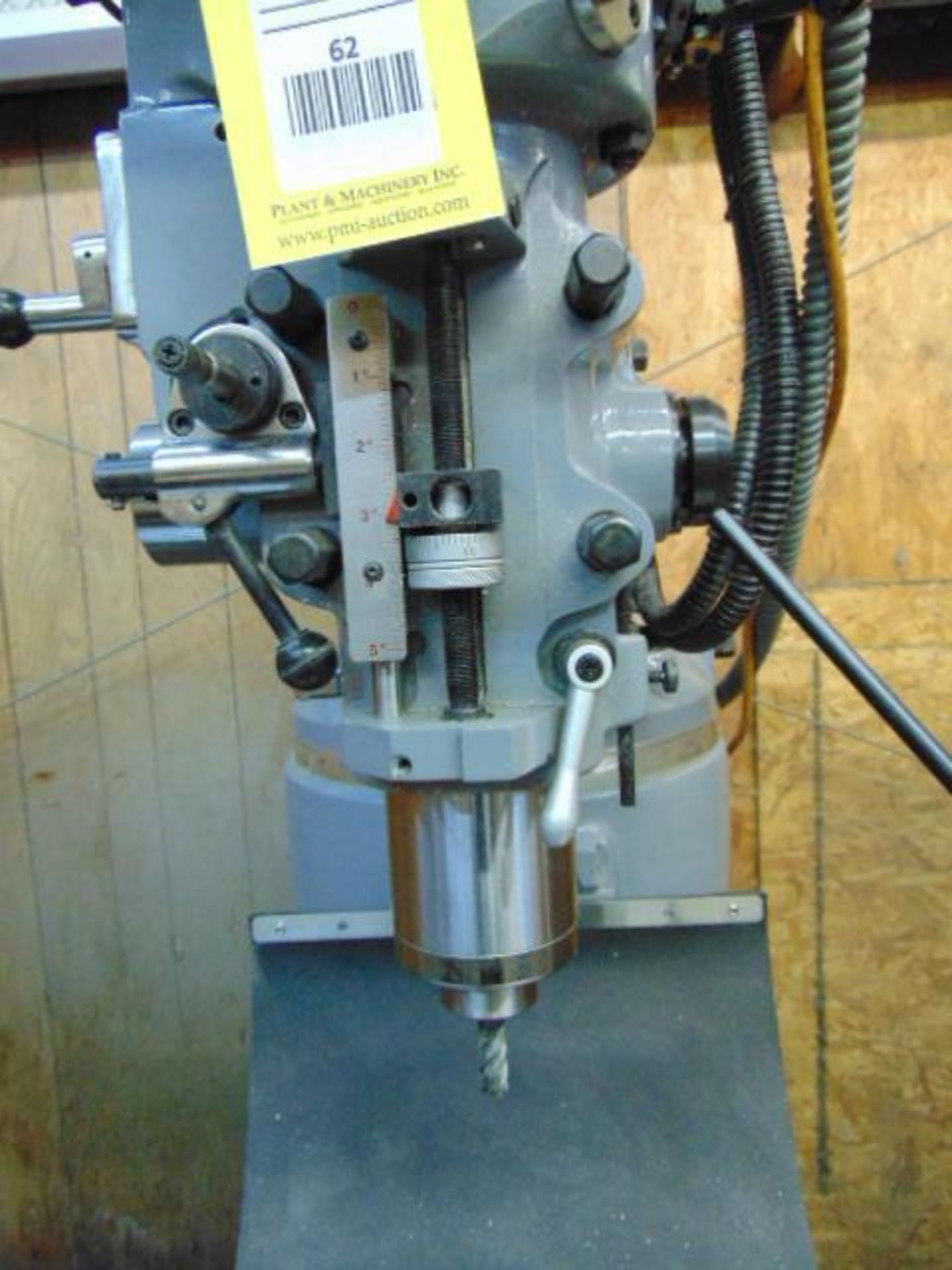 VERTICAL TURRET MILL, ACER E-MILL MDL. 3VSII, 2020, 9" x 49" tbl., 3 HP electronic variable spd. hea - Image 3 of 9