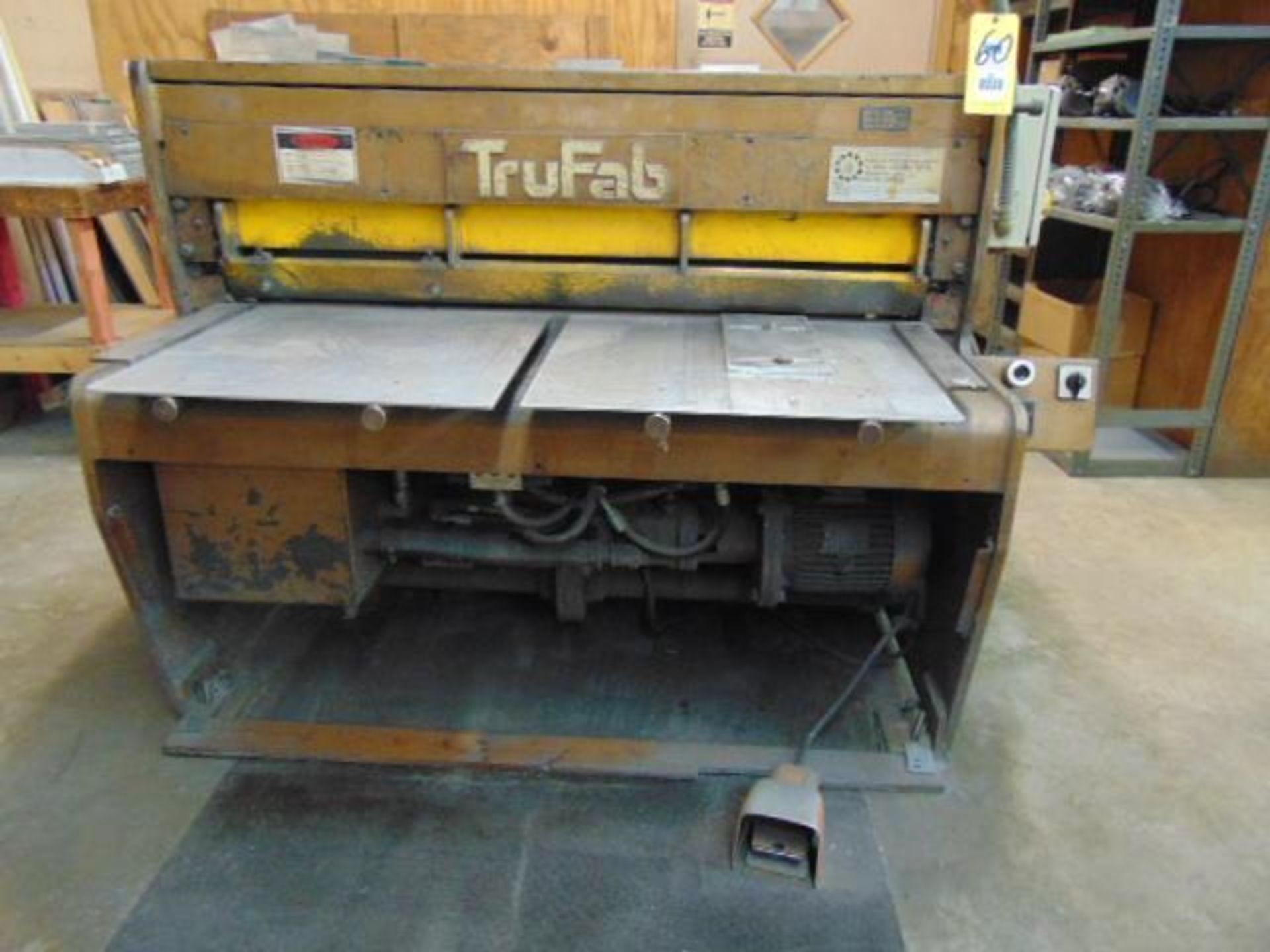 HYDRAULIC SHEAR, TRUFAB, MDL. S1048, 48" x 10 gauge cap., S/N HSS1-105