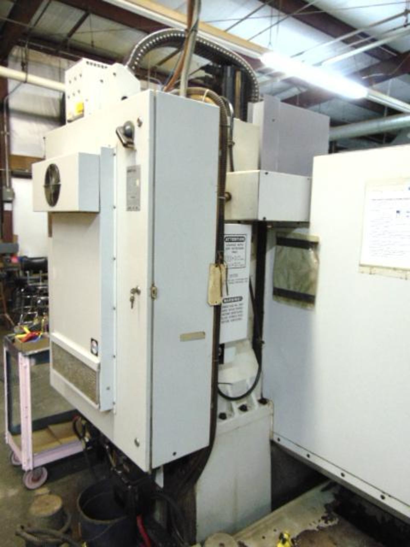 4-AXIS VERTICAL MACHINING CENTER, HAAS MDL. VF1, new 1996, 26" x 14" tbl. size, 20" X, 16" Y, 20" Z- - Image 7 of 10