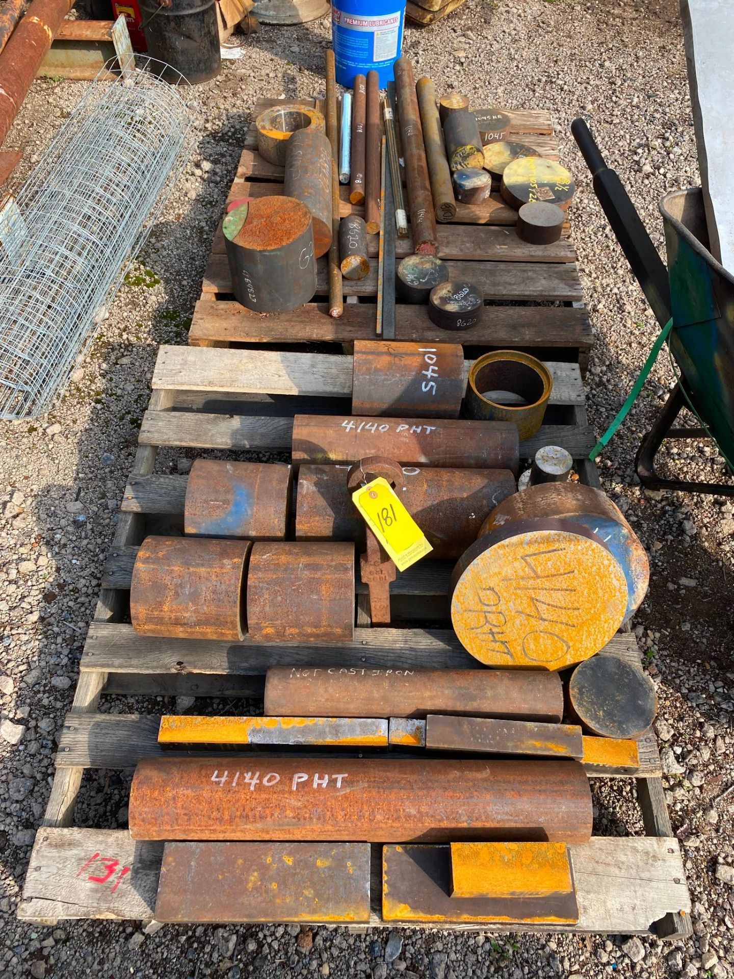 LOT OF RAW MATERIAL: bar stock & rounds (Located at: P & M Machine, Private Road 3463, Gladewater, T