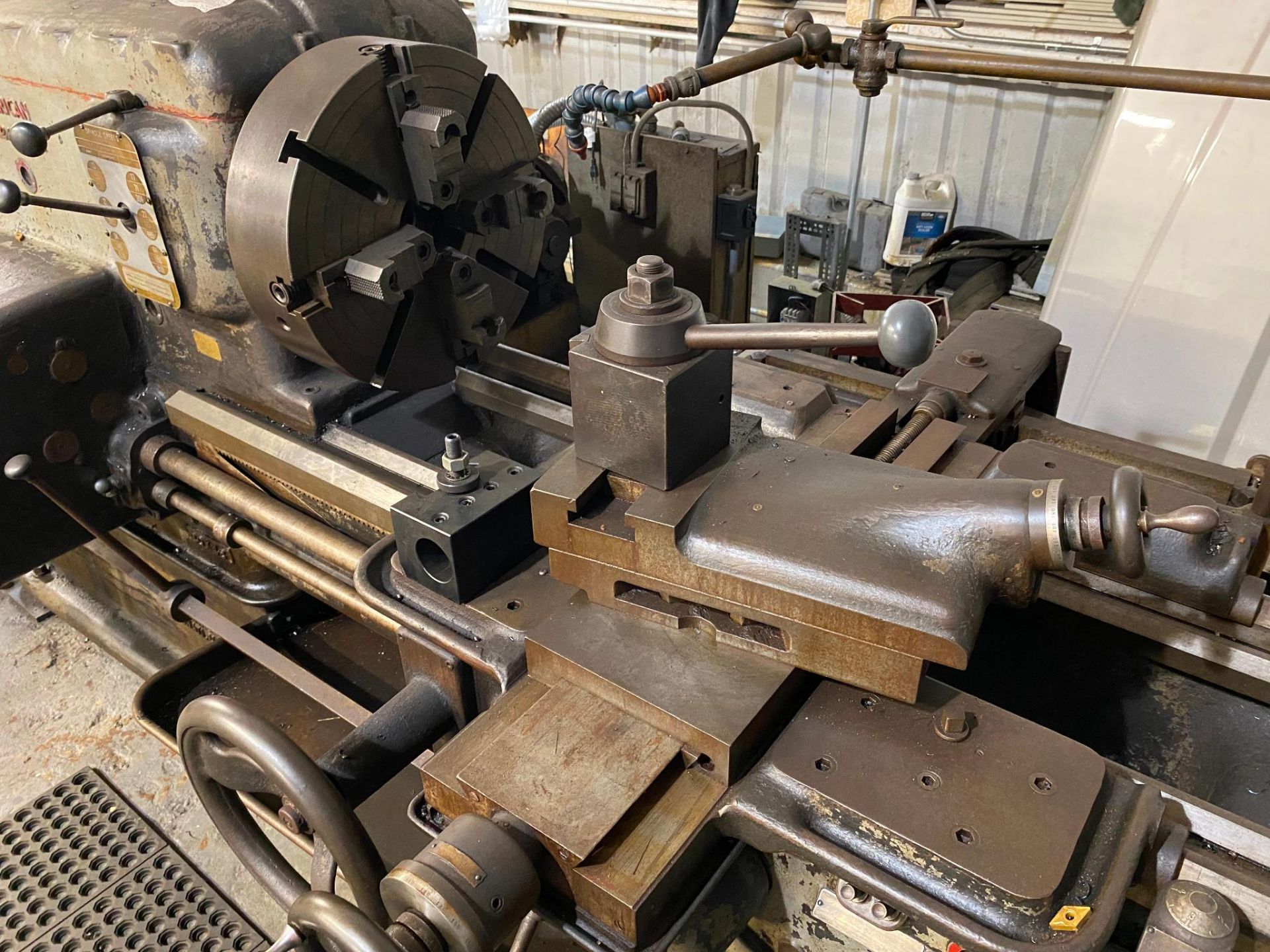 ENGINE LATHE, 24" X 60" AMERICAN PACEMAKER, taper, 18" 4-jaw chuck, tool post (Located at: Jim Ray C - Image 2 of 4