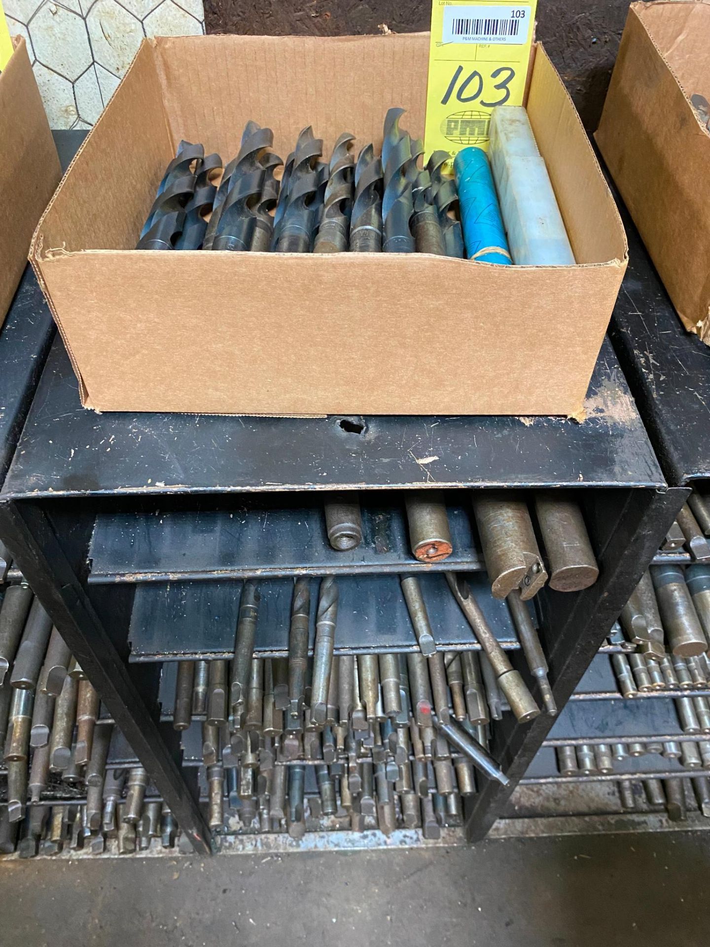 LOT OF TAPER SHANK TWIST DRILLS (Located at: P & M Machine, Private Road 3463, Gladewater, TX 75647)