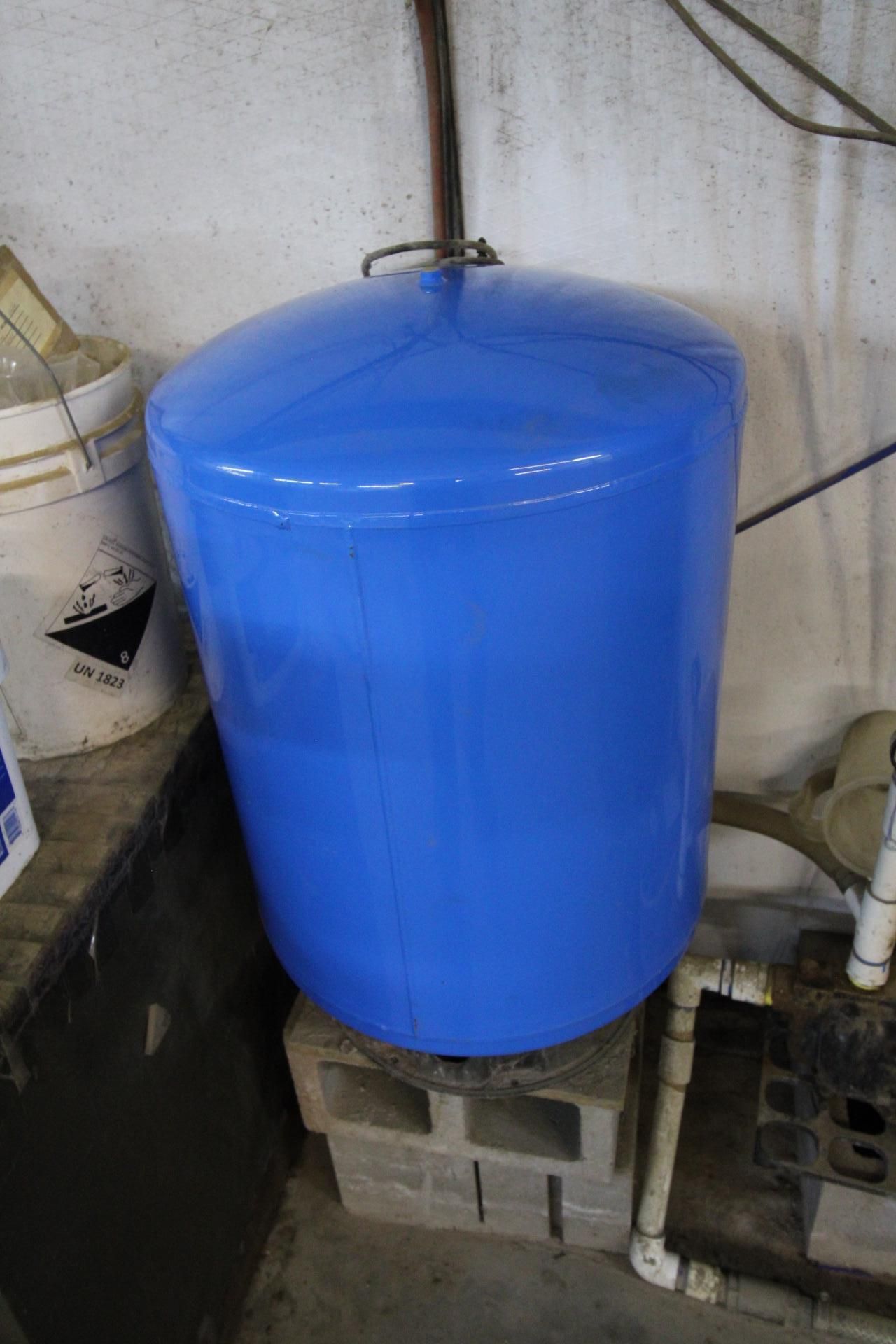 REVERSE OSMOSIS SYSTEM, w/ approx. 275 gal. water tank, filters, water pumps & salt (Located at: Mic - Image 5 of 8