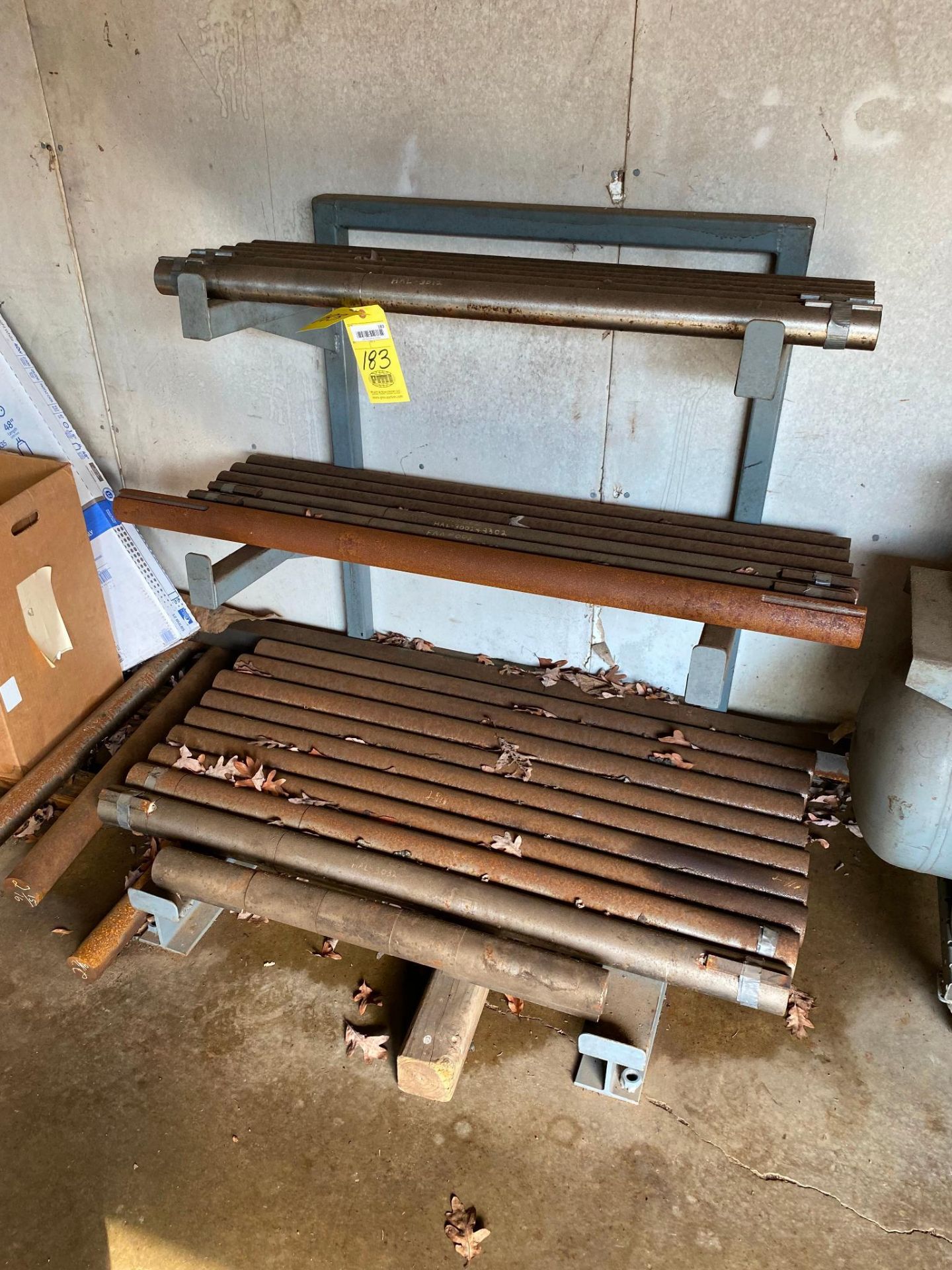 LOT OF PRECISION GROUND BAR, w/ rack (Located at: P & M Machine, Private Road 3463, Gladewater, TX 7