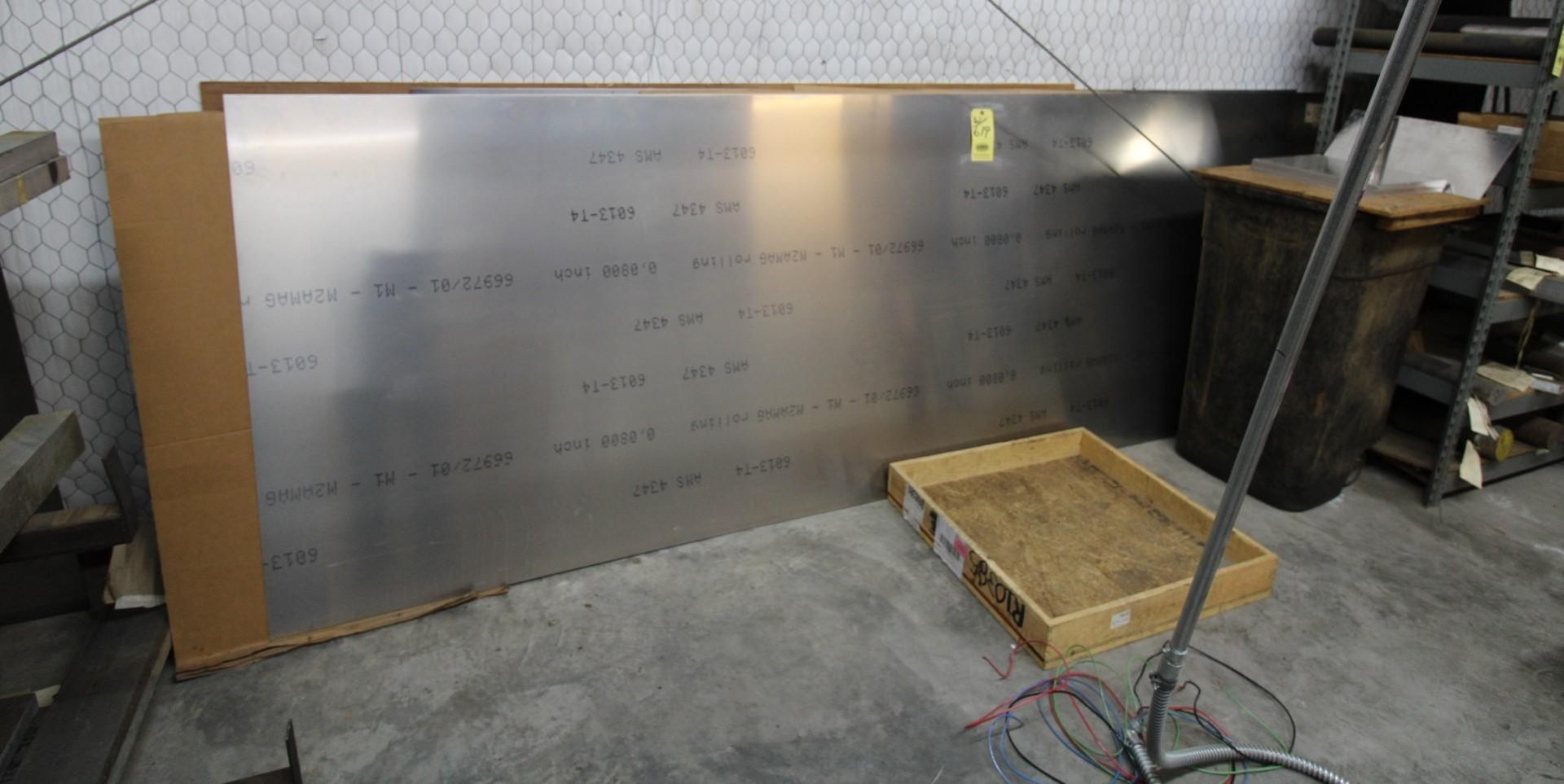 LOT OF ALUMINUM SHEET MATEIAL, Sample Inventory: (8) .090 thick x 48" x 144" 7075-T6, (2) .080 thick - Image 3 of 7