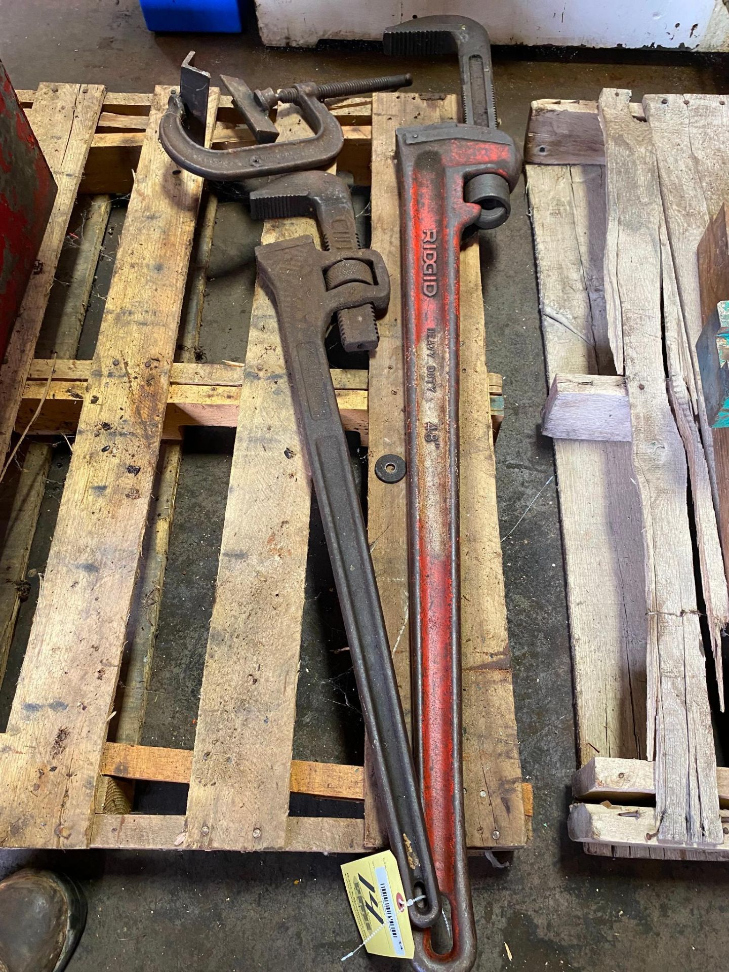 LOT OF PIPE WRENCHES, RIDGID: (1) 48" & (1) 36" (Located at: P & M Machine, Private Road 3463, Glade