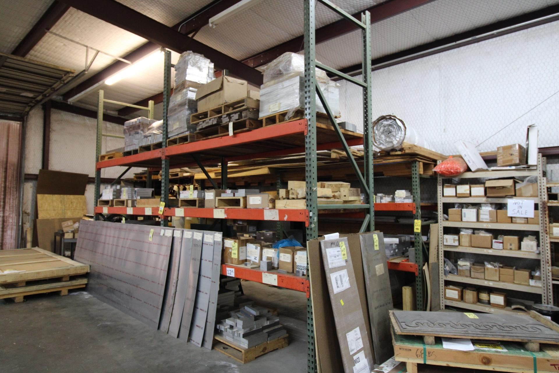 LOT OF PALLET RACK SECTIONS (5): (2) 3-tier, 42" x 96" x 144" tall, (3) 2-tier, 42" x 96" x 84" tall