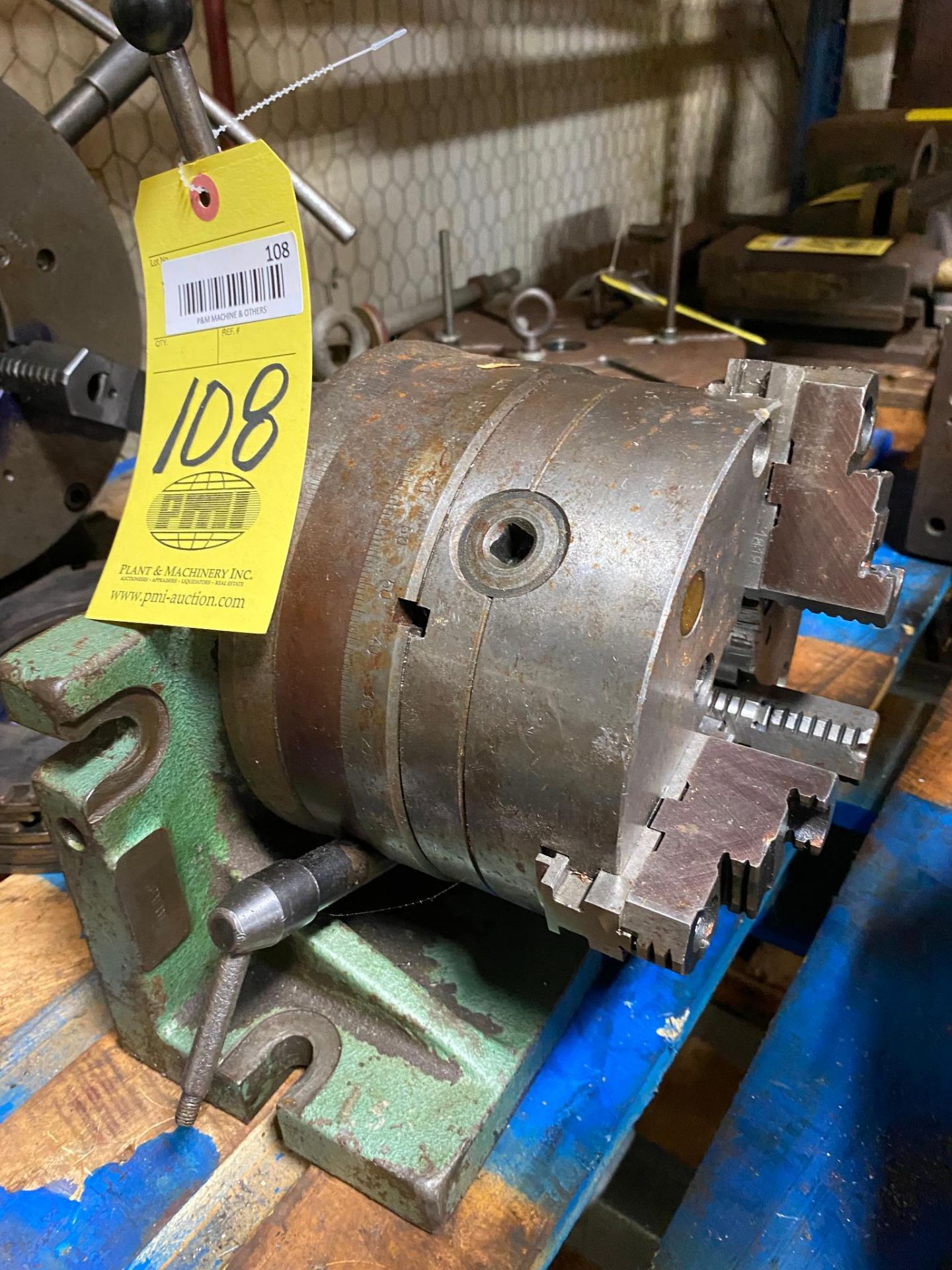 INDEX CHUCK, 8" (Model Unknown) (Located at: P & M Machine, Private Road 3463, Gladewater, TX 75647)