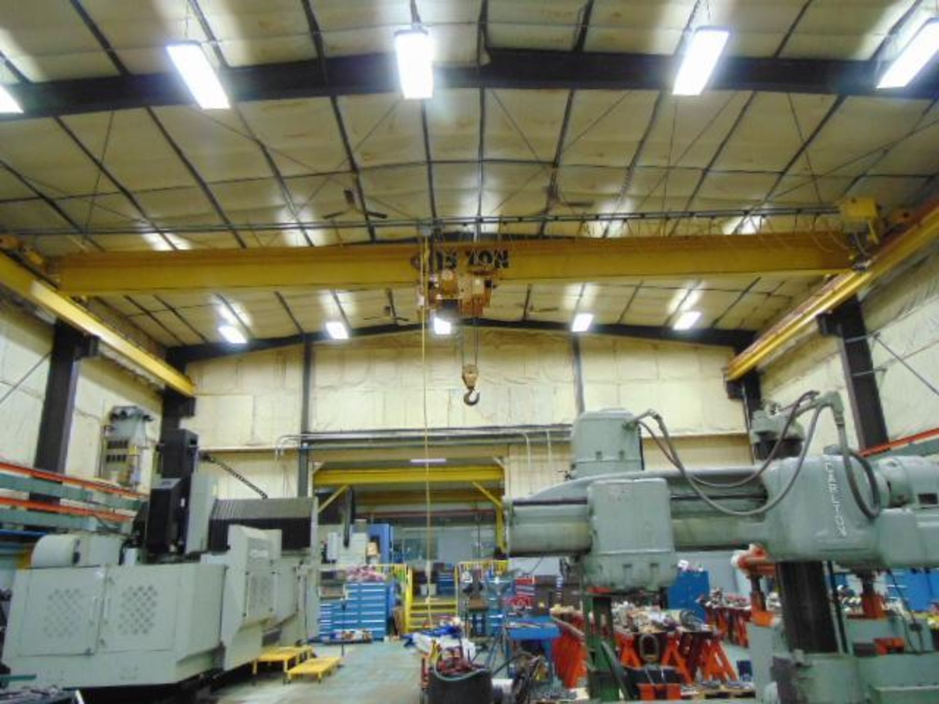 BRIDGE CRANE, 15 T. CAP. OVERHEAD CRANE SERVICE CO. W/ RUNWAY, approx. 54' span, top running, single - Image 13 of 13