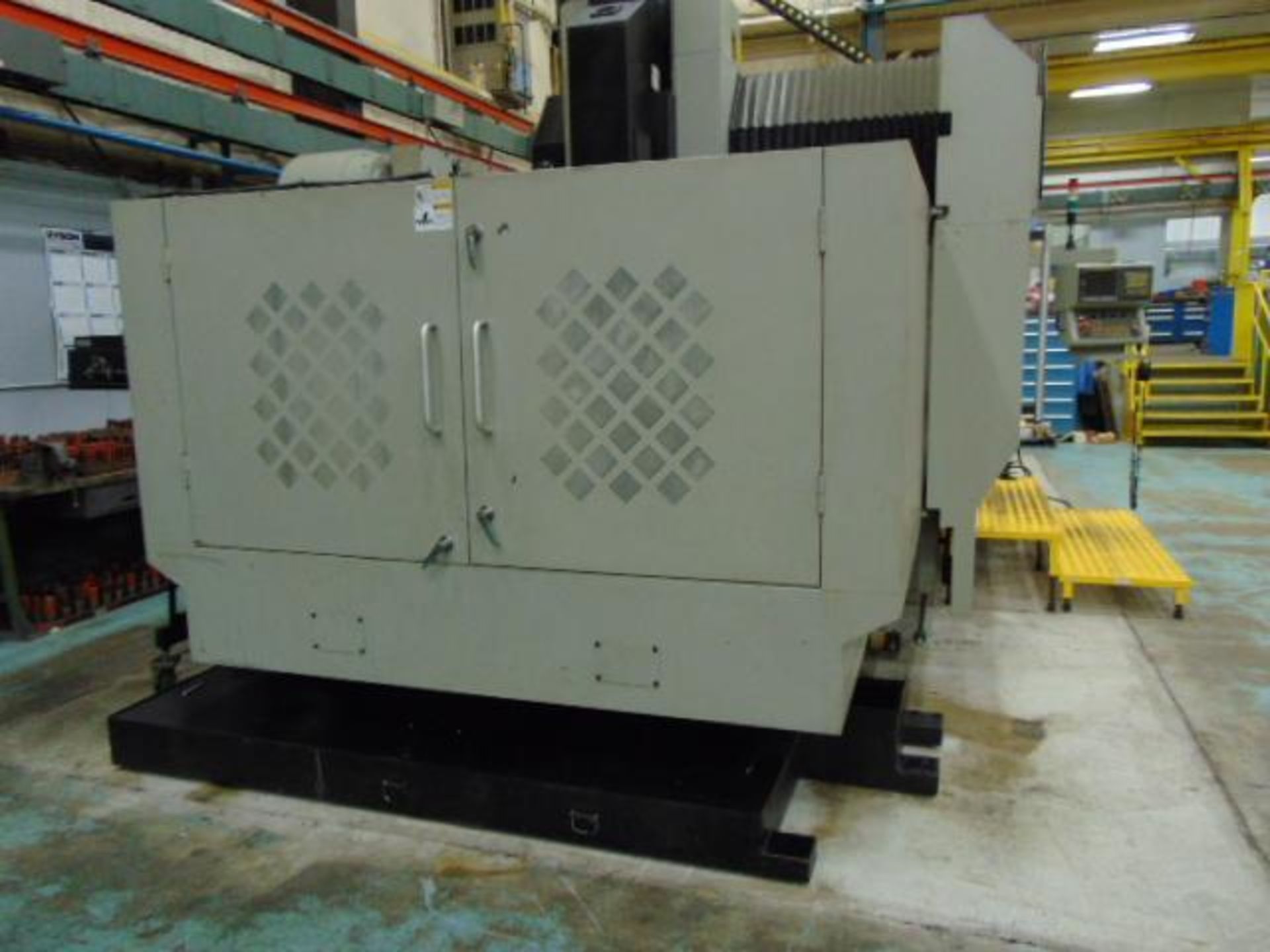 BRIDGE TYPE MACHINING CENTER, AMERA-SEIKI MDL.VB-3, new 9/2011, Fanuc 0i-MD CNC, 65" x 126" tbl., 17 - Image 13 of 30