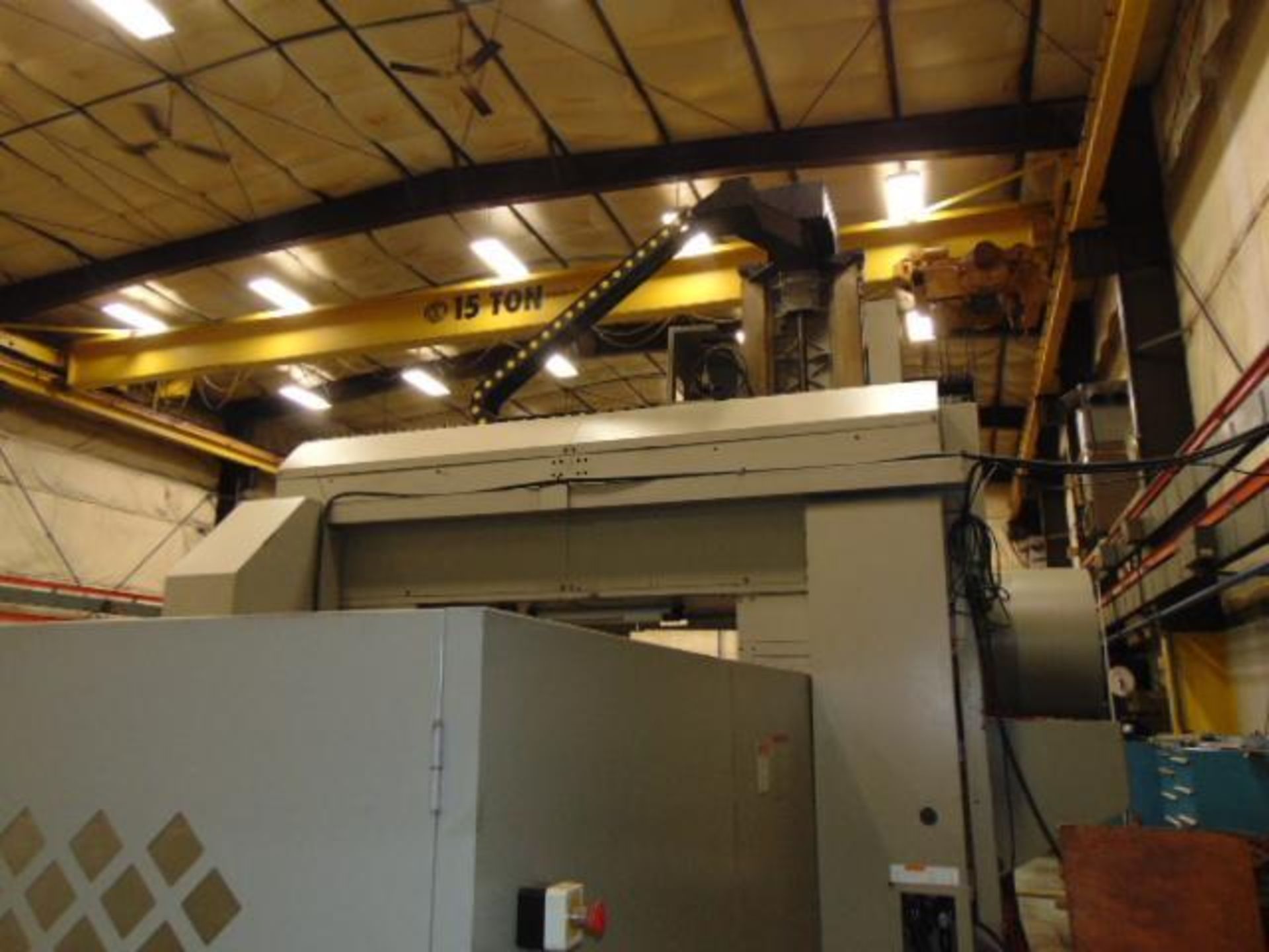 BRIDGE TYPE MACHINING CENTER, AMERA-SEIKI MDL.VB-3, new 9/2011, Fanuc 0i-MD CNC, 65" x 126" tbl., 17 - Image 23 of 30