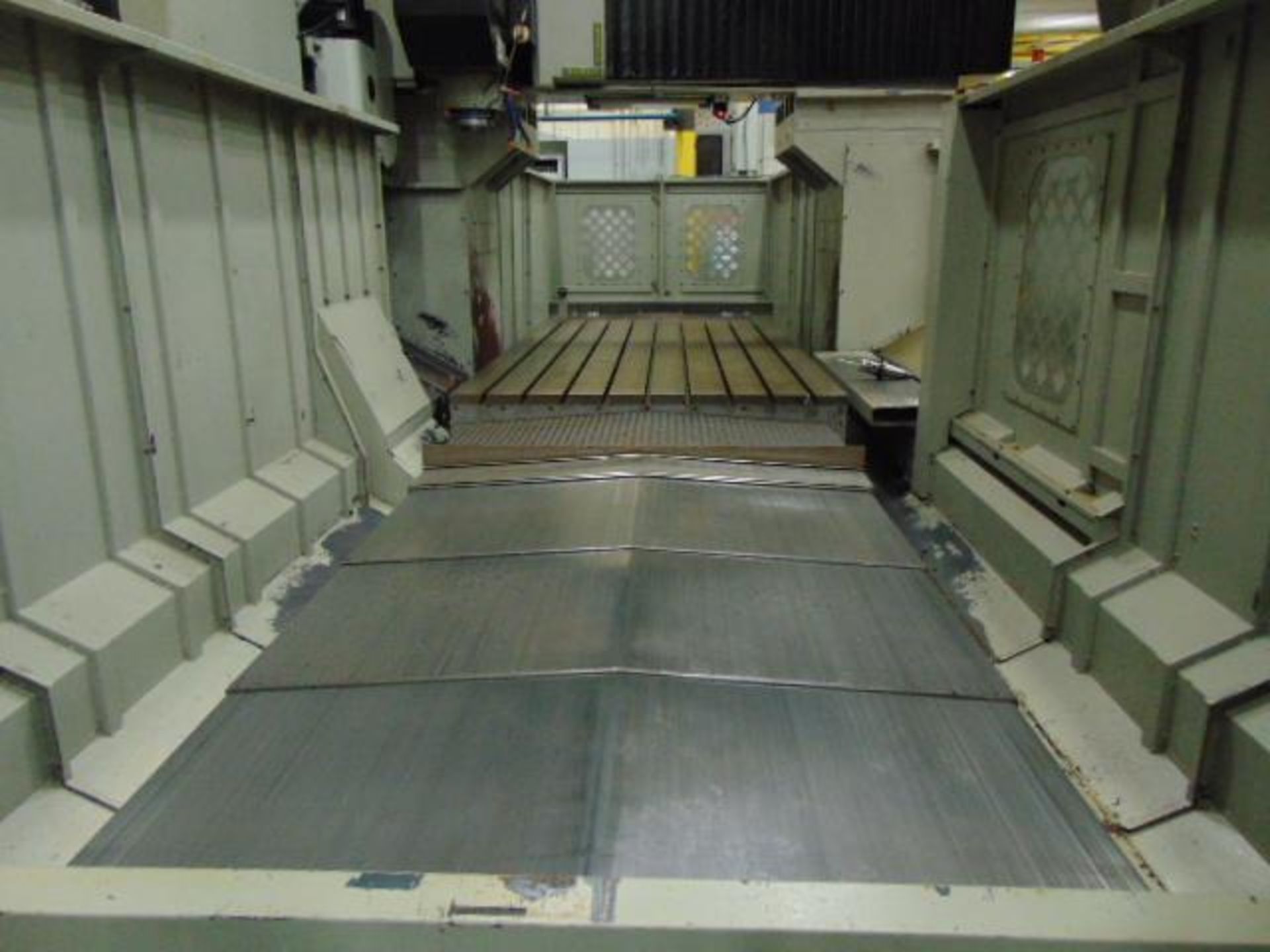 BRIDGE TYPE MACHINING CENTER, AMERA-SEIKI MDL.VB-3, new 9/2011, Fanuc 0i-MD CNC, 65" x 126" tbl., 17 - Image 14 of 30