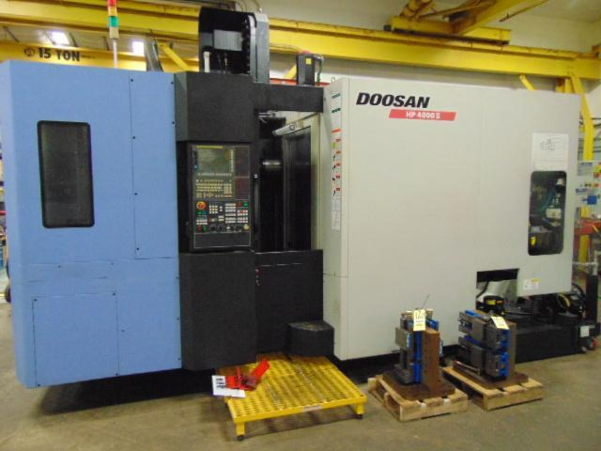 4-AXIS HORIZONTAL MACHINING CENTER, DOOSAN MDL. HP4000II, new 5/2014, Fanuc 31i-Mdl.B CNC, 15.75" pa - Image 2 of 28