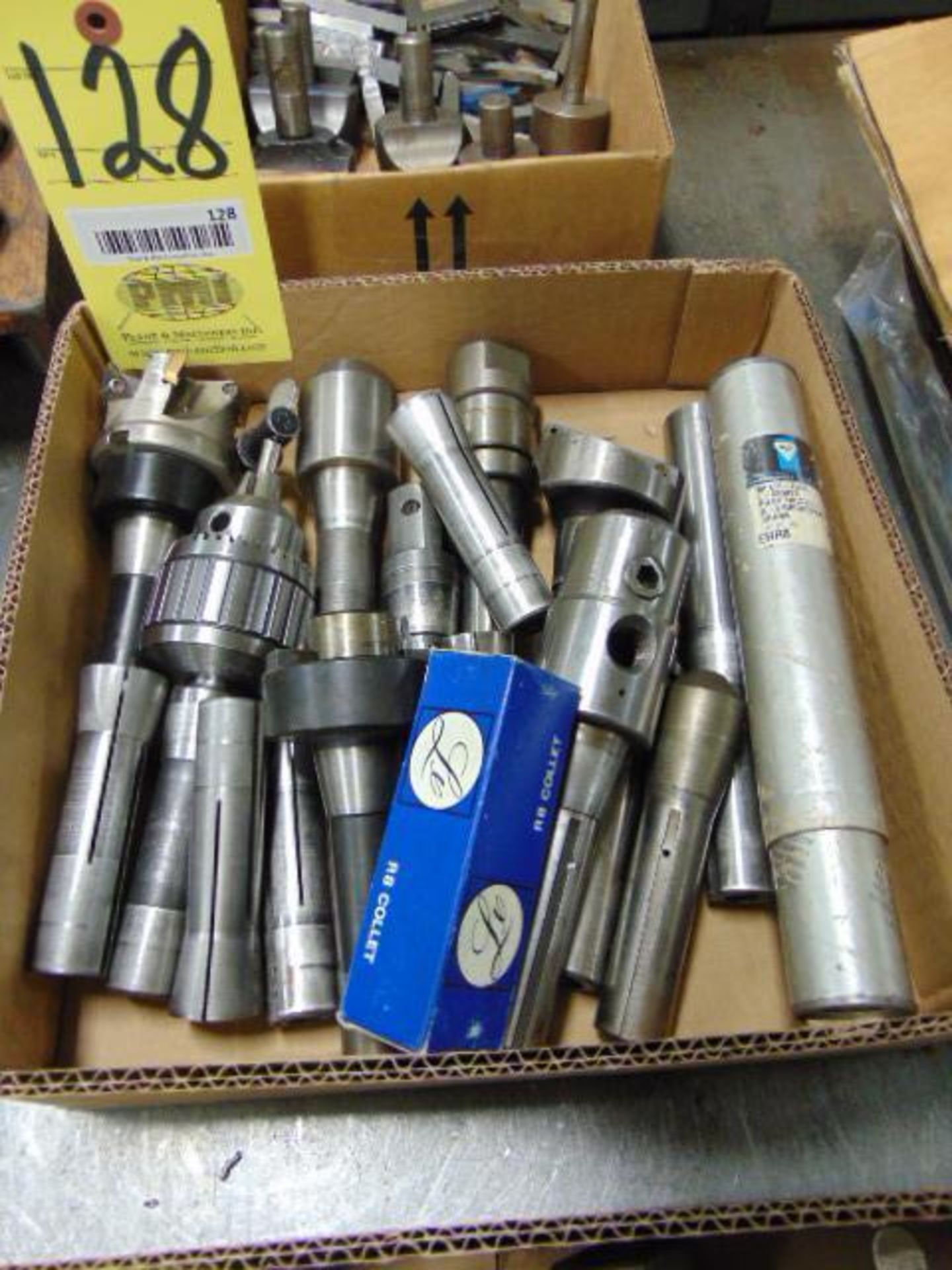 LOT OF R-8 TOOL HOLDERS, assorted