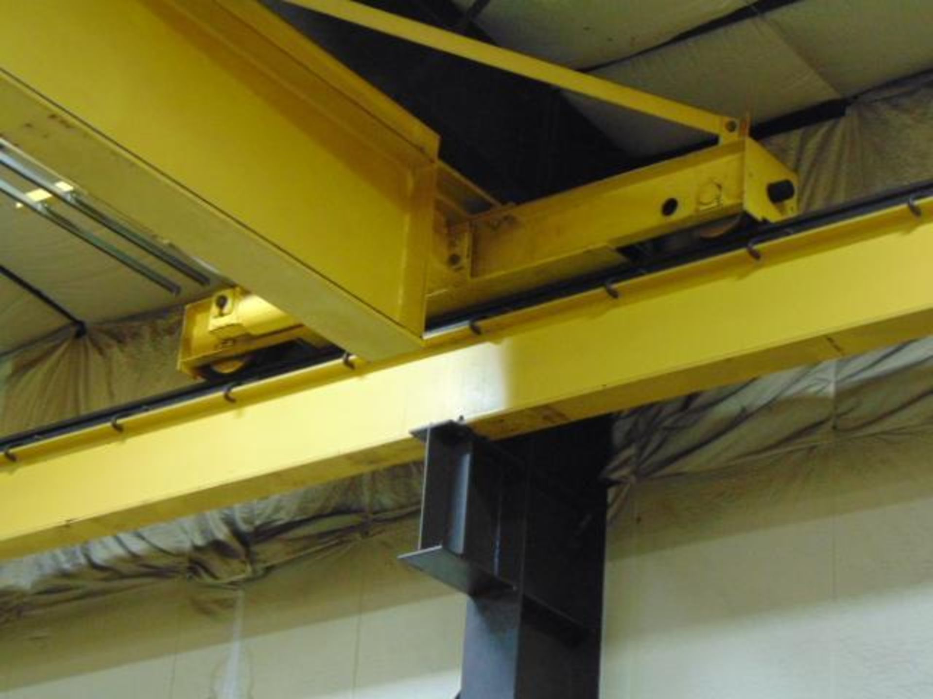 BRIDGE CRANE, 15 T. CAP. OVERHEAD CRANE SERVICE CO. W/ RUNWAY, approx. 54' span, top running, single - Image 5 of 13