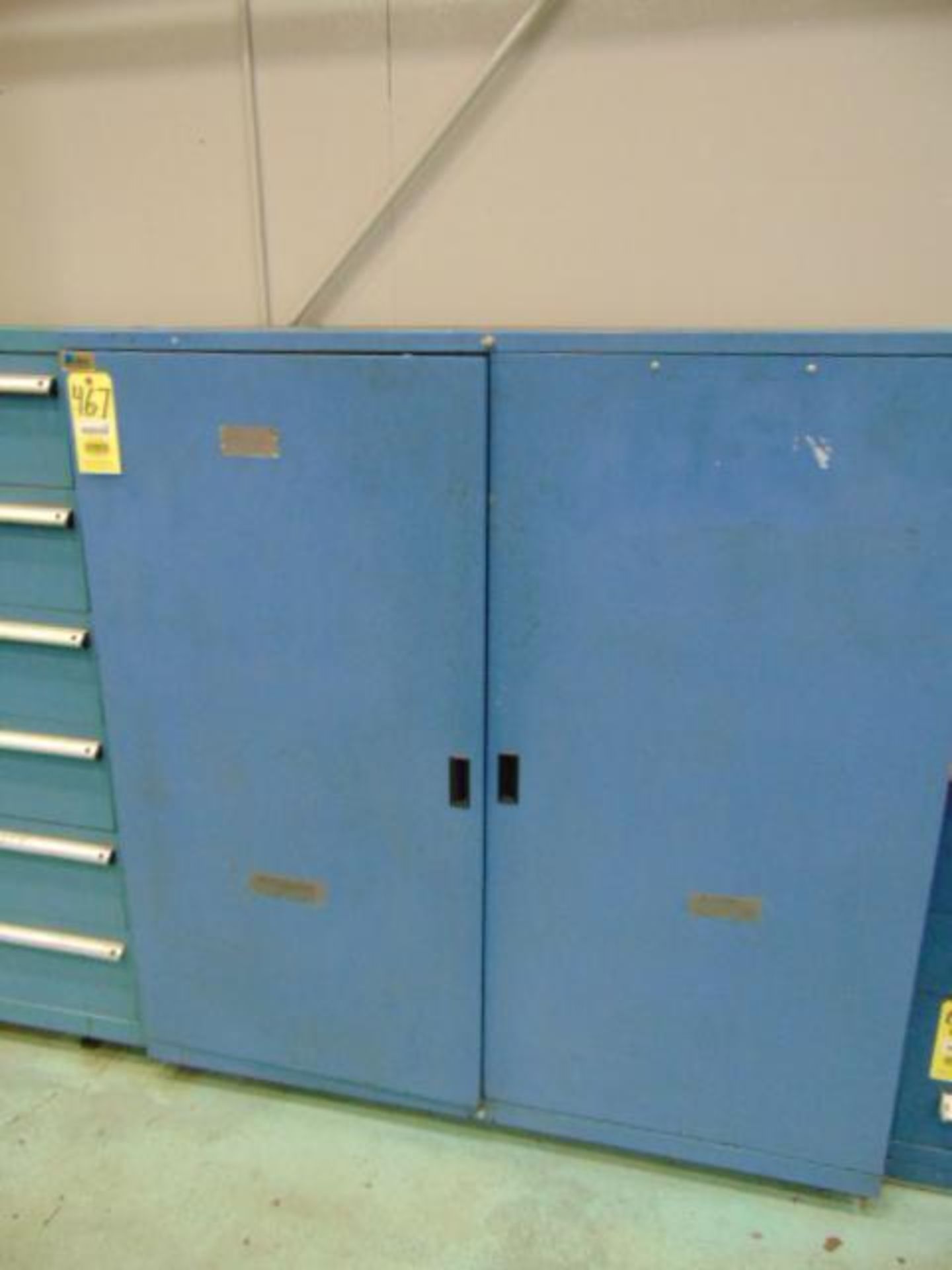 TOOL STORAGE CABINET, LISTA, 2-door, 56"W. x 28" dp. x 60" tall