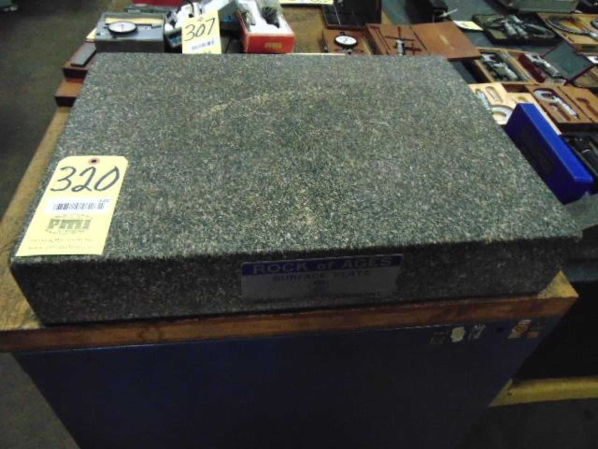 GRANITE SURFACE PLATE, ROCK OF AGES, 24" X 18" X 4