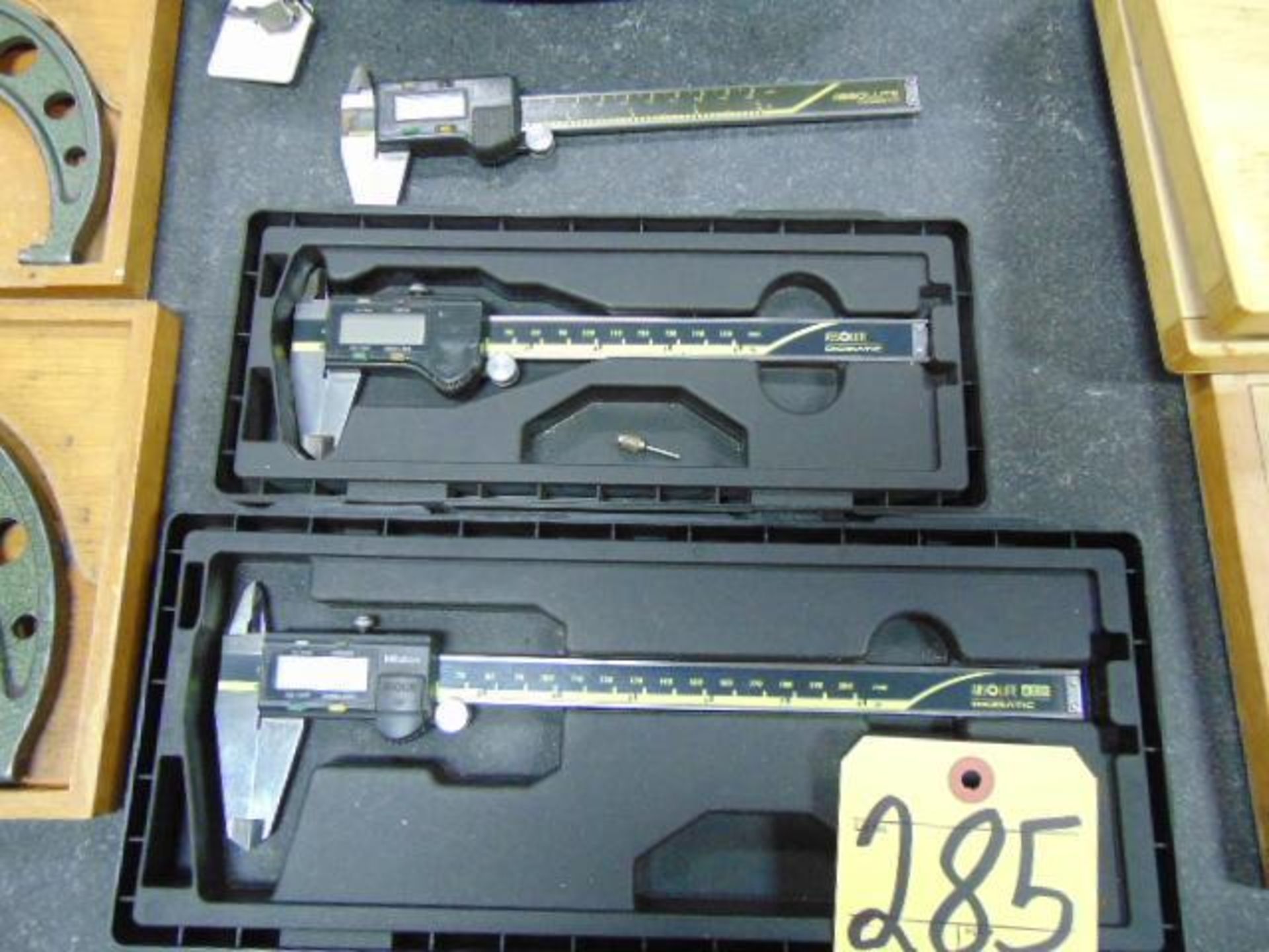 LOT OF ABSOLUTE DIGIMATIC CALIPERS (3) MITUTOYO: (1) 8", (2) 6", assorted