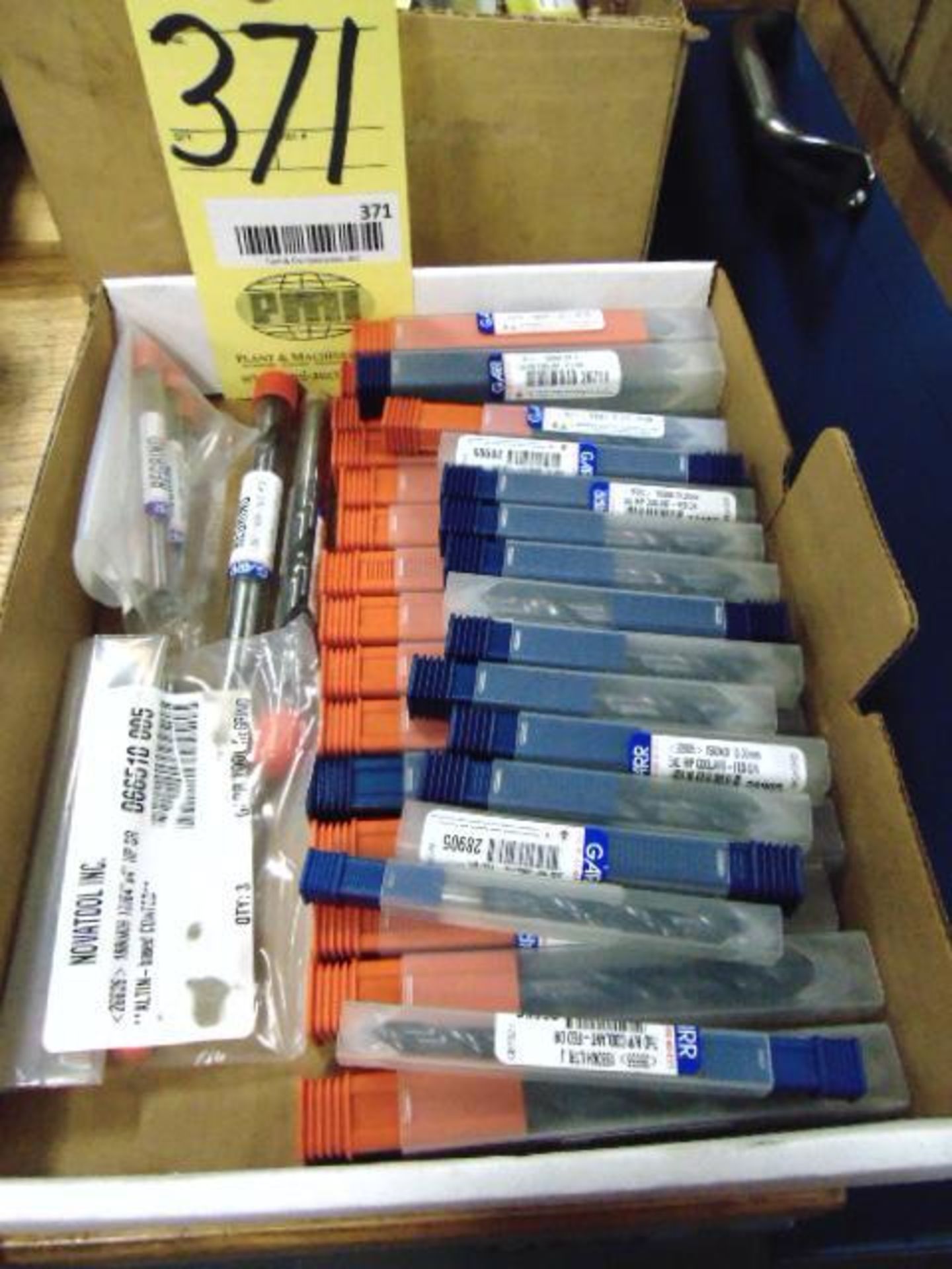 LOT OF CARBIDE COOLANT DRILLS, assorted (in one box)