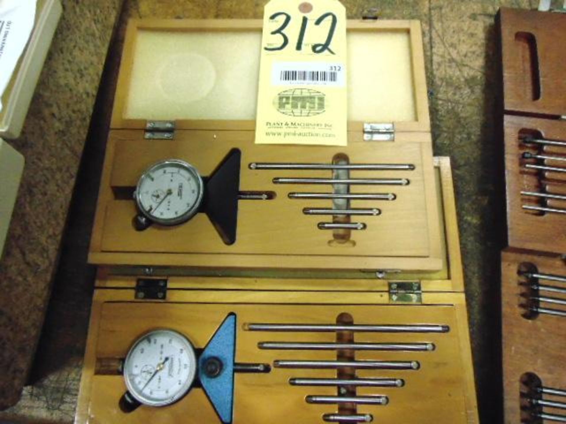 LOT OF DIAL DEPTH GAUGES (2), assorted