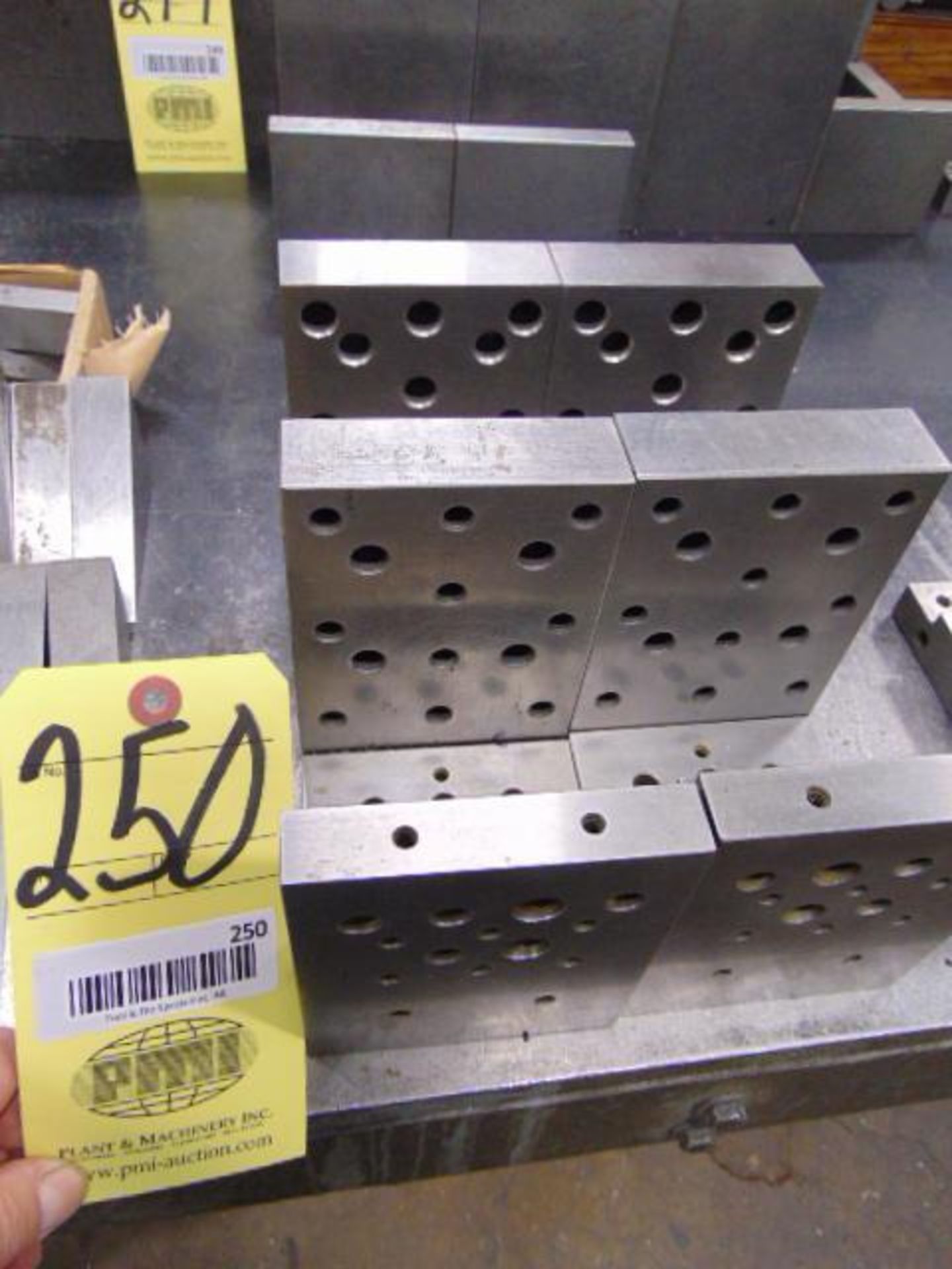 LOT OF PRECISION GROUND ANGLE PLATES (6), assorted