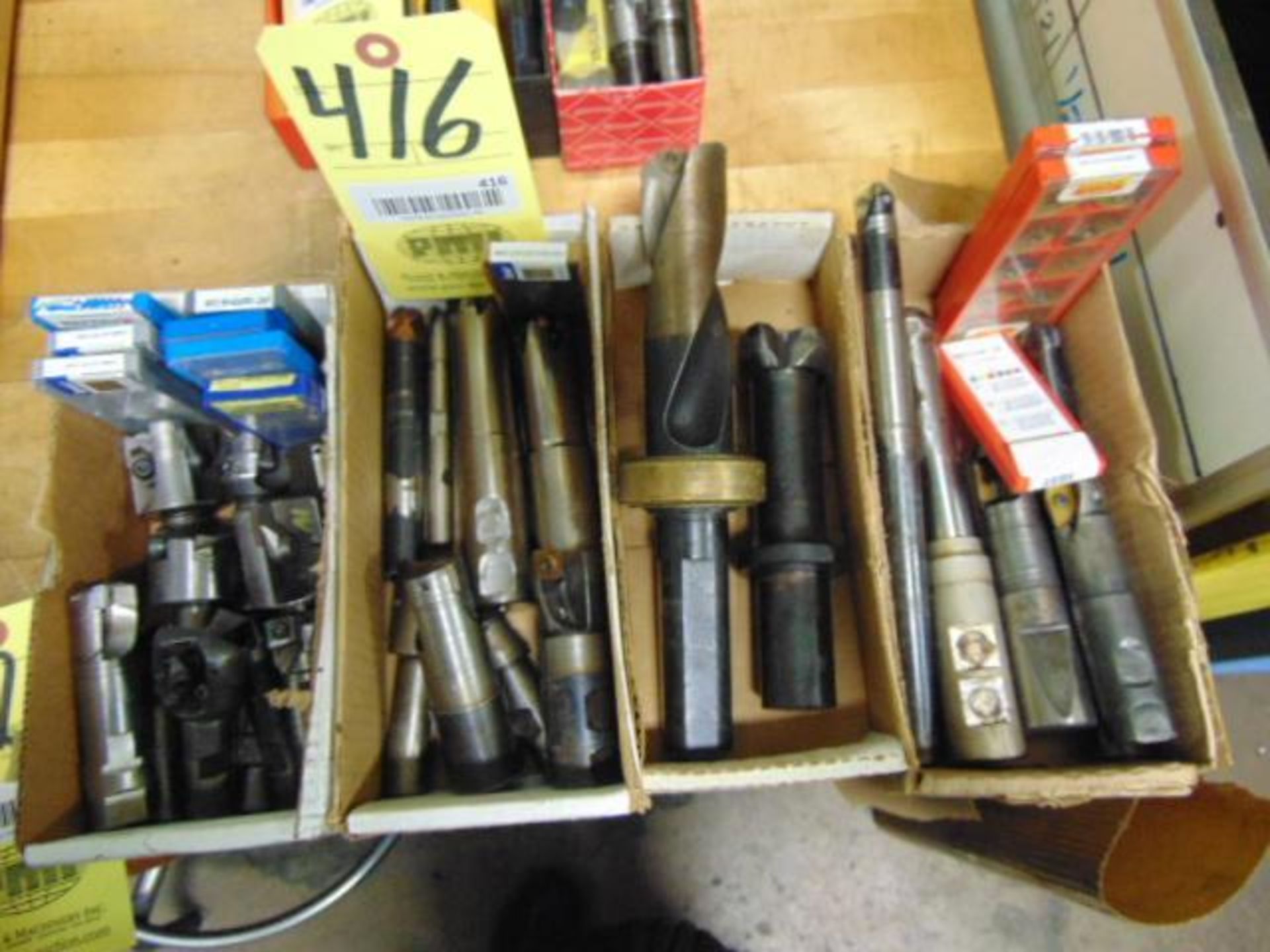 LOT OF INSERT TOOL HOLDERS, assorted (in four boxes)