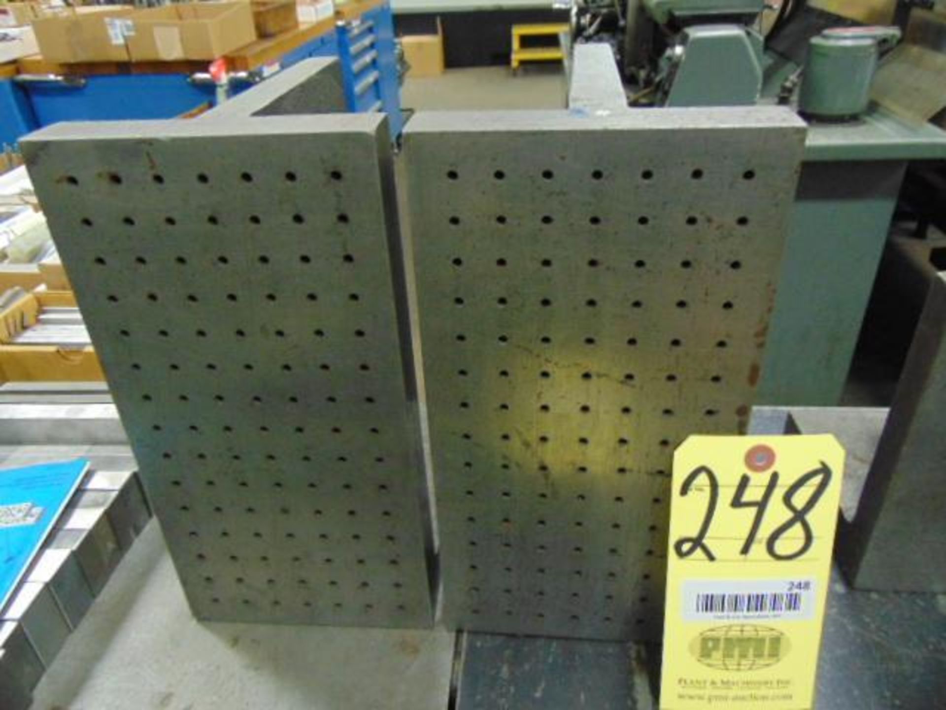 LOT OF ANGLE PLATES (2), 12" tall x 6"W. x 8" dp.