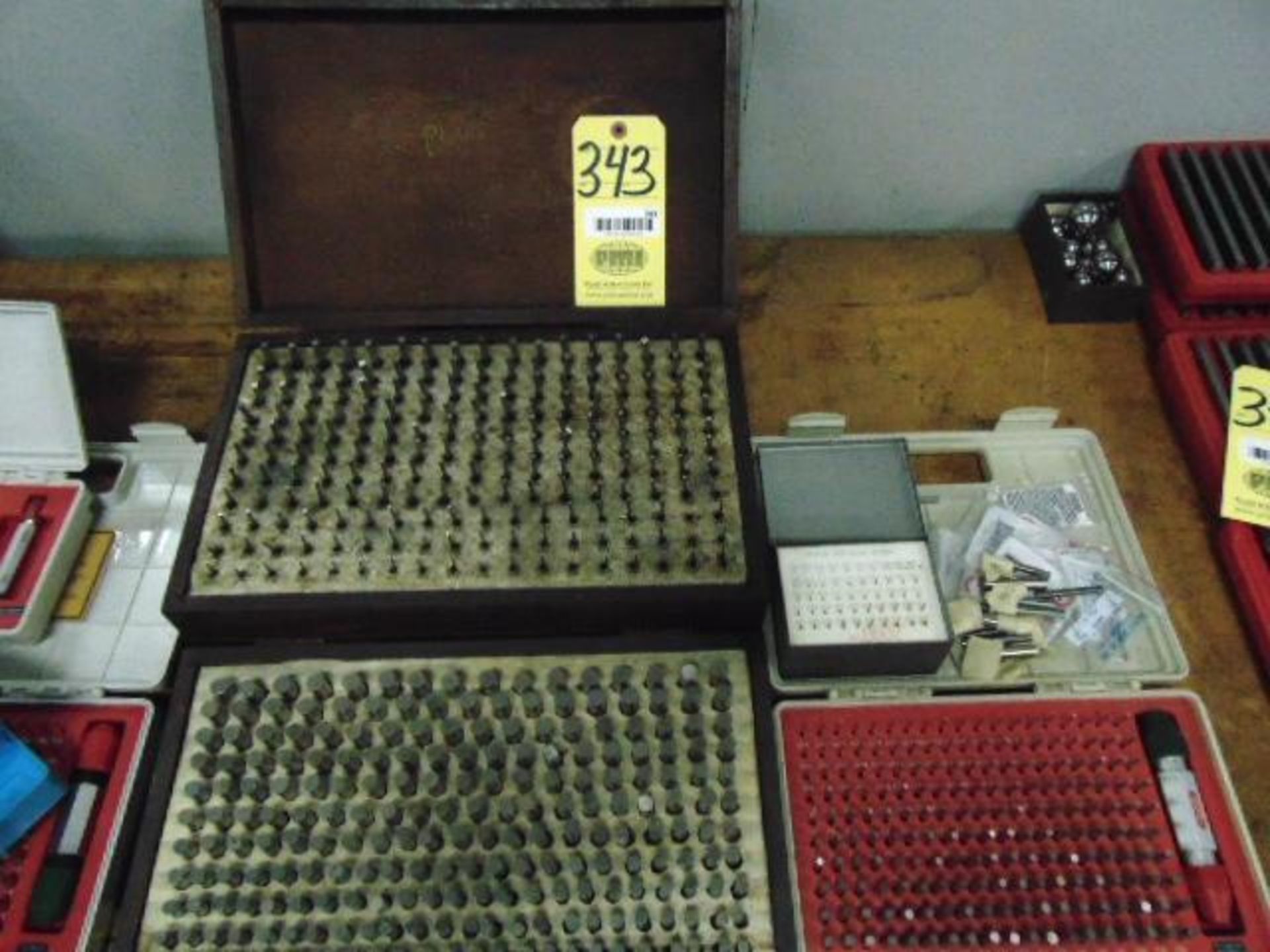 LOT OF PIN GAUGE SETS (4), .500 to .011 range