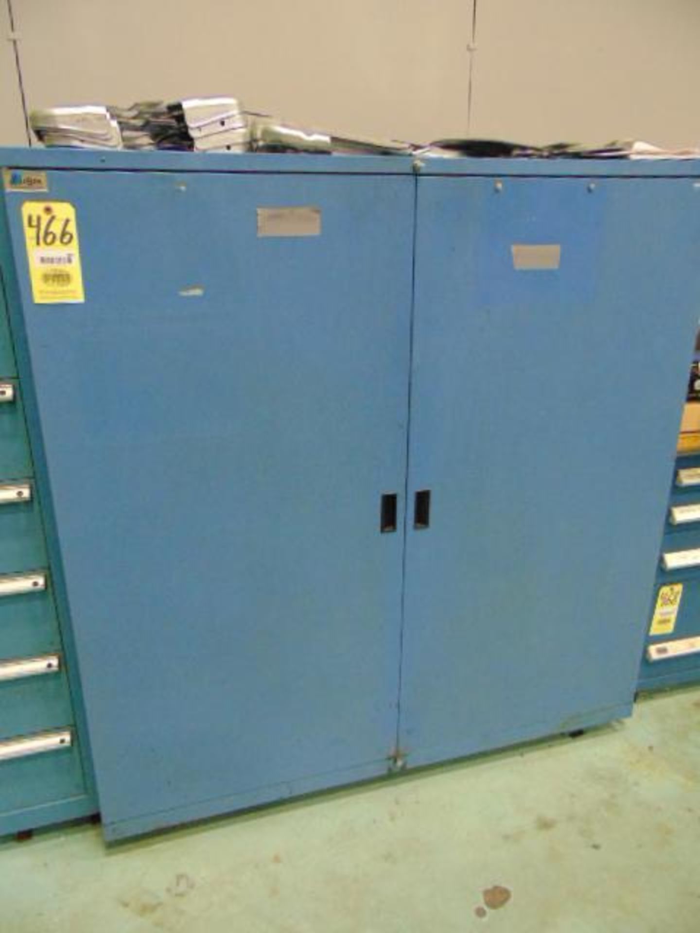 TOOL STORAGE CABINET, LISTA, 2-door, 56"W. x 28" dp. x 60" tall