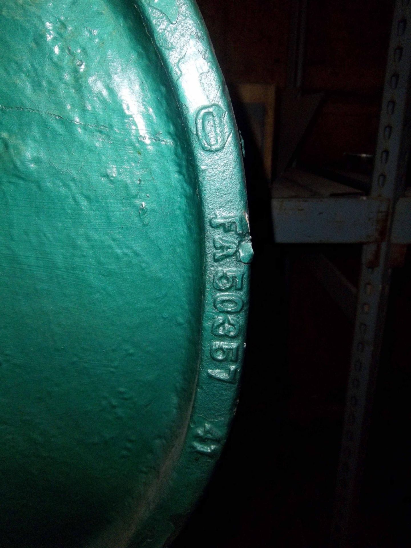 FLANGE PUNCH, WHITNEY 150 T. CAP., 12.5" throat, on stand (Located at: Pinpoint Machine, 19995 Hwy. - Image 2 of 2