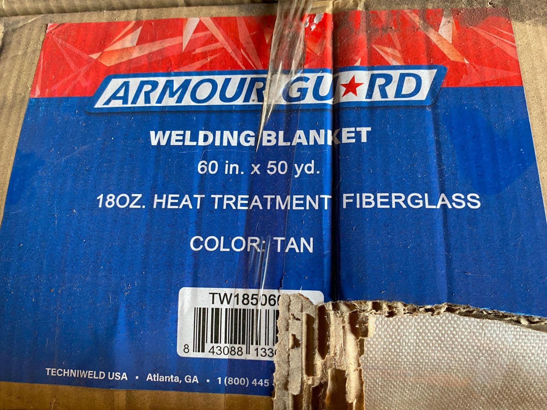 LOT CONSISTING OF: welding blanket, 6" x 50 yards, oxy./ acetylene hose sets, rod holder container, - Image 5 of 6