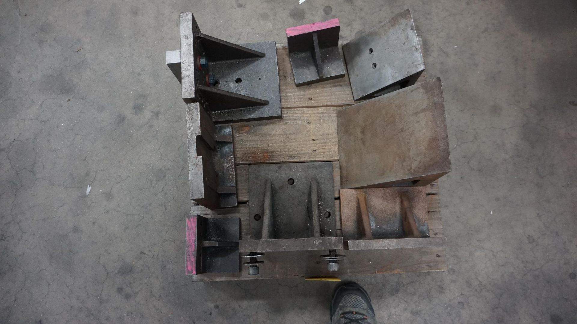 LOT OF ANGLE PLATES (THREE PALLETS) approx. (15) ranging in size from 12" x 24"W. x 17" tall to 5" x - Image 2 of 8