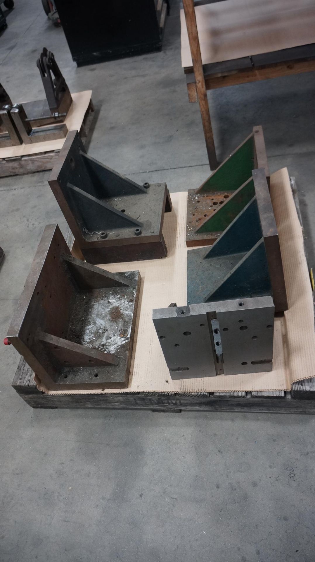 LOT OF ANGLE PLATES (THREE PALLETS) approx. (15) ranging in size from 12" x 24"W. x 17" tall to 5" x - Image 5 of 8