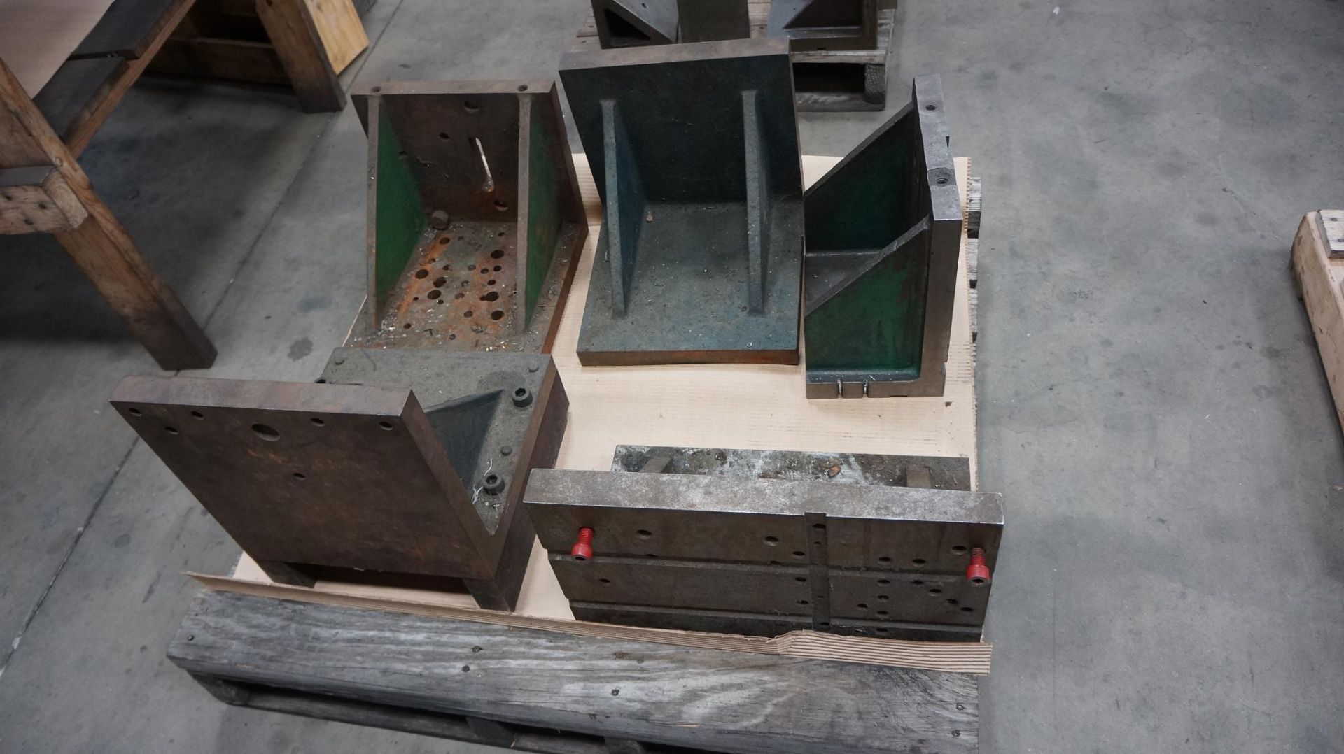 LOT OF ANGLE PLATES (THREE PALLETS) approx. (15) ranging in size from 12" x 24"W. x 17" tall to 5" x - Image 6 of 8