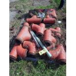 LOT OF MUD FITTINGS, HENDERSON TOOL CO. (orange) (on two pallets) (Located at: Precision Welding &