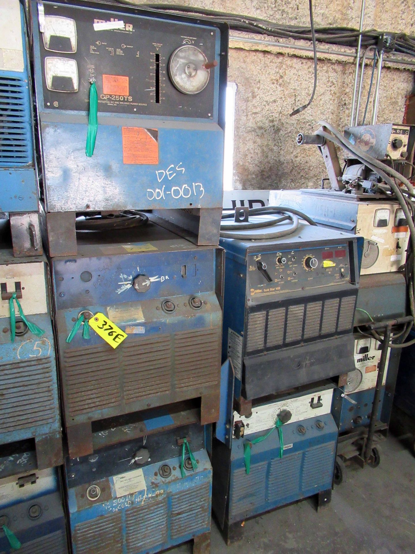 LOT OF WELDERS (5): (1) Miller GS452, (1) SRH-222, (1) CP 250TS & (2) Miller (N.A.) (Located at: