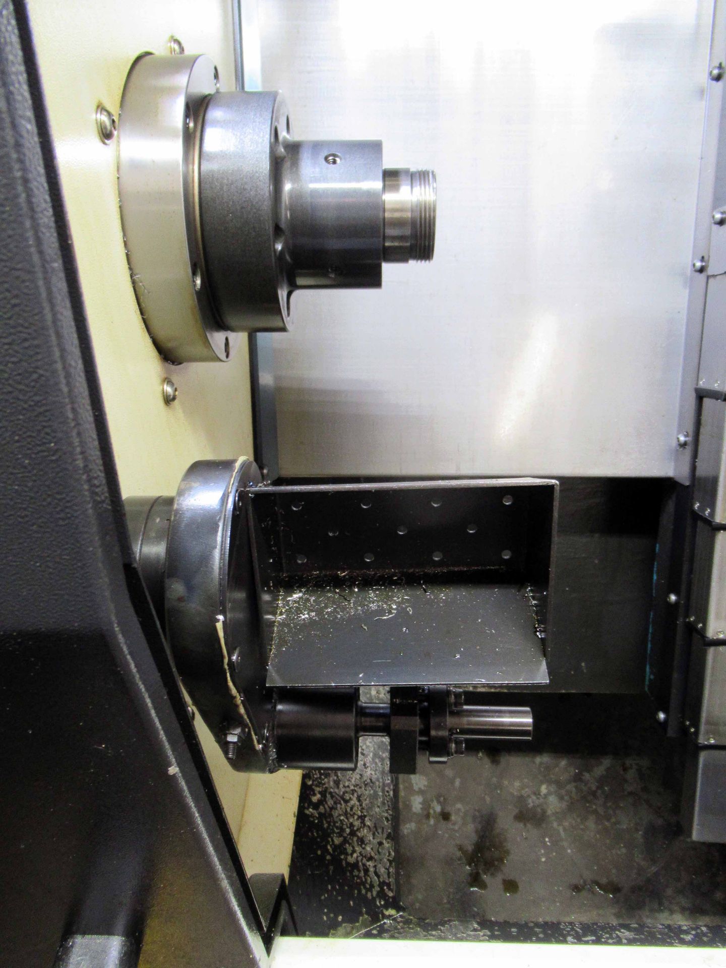 CNC LATHE, HYUNDAI WIA MDL. KIT-400, new 2012, Fanuc i Series control, collet chuck, 6-station - Image 8 of 12