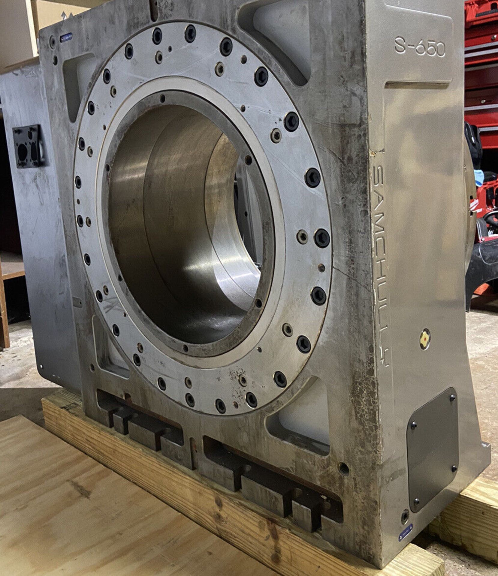 4TH AXIS ROTARY TABLE, SAMCHULLY MDL. S-650F22, Fanuc servo drive & motor, 14.64” Big Bore, Function - Image 10 of 20