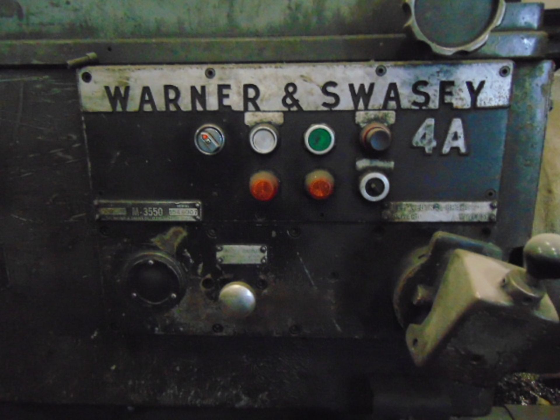 TURRET LATHE, WARNER & SWASEY MDL. 4A M-3350, S/N 1546007(Located at: Machine Station, 601 McFarland - Image 8 of 18