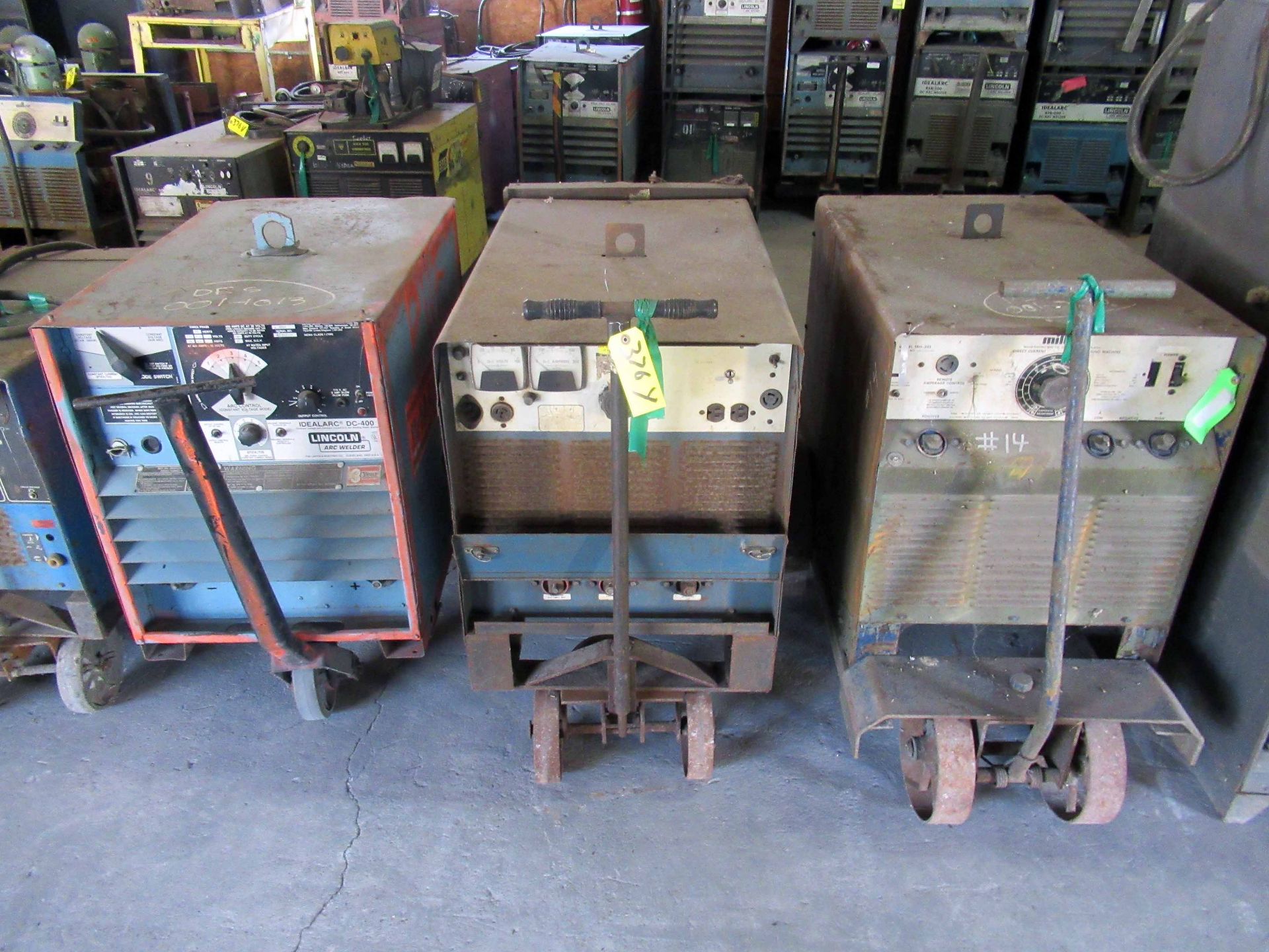 LOT OF WELDERS (3): (1) Lincoln Idealarc DC-400, (1) Lincoln Idealarc SRH-333 & (1) Lincoln (N/A) (