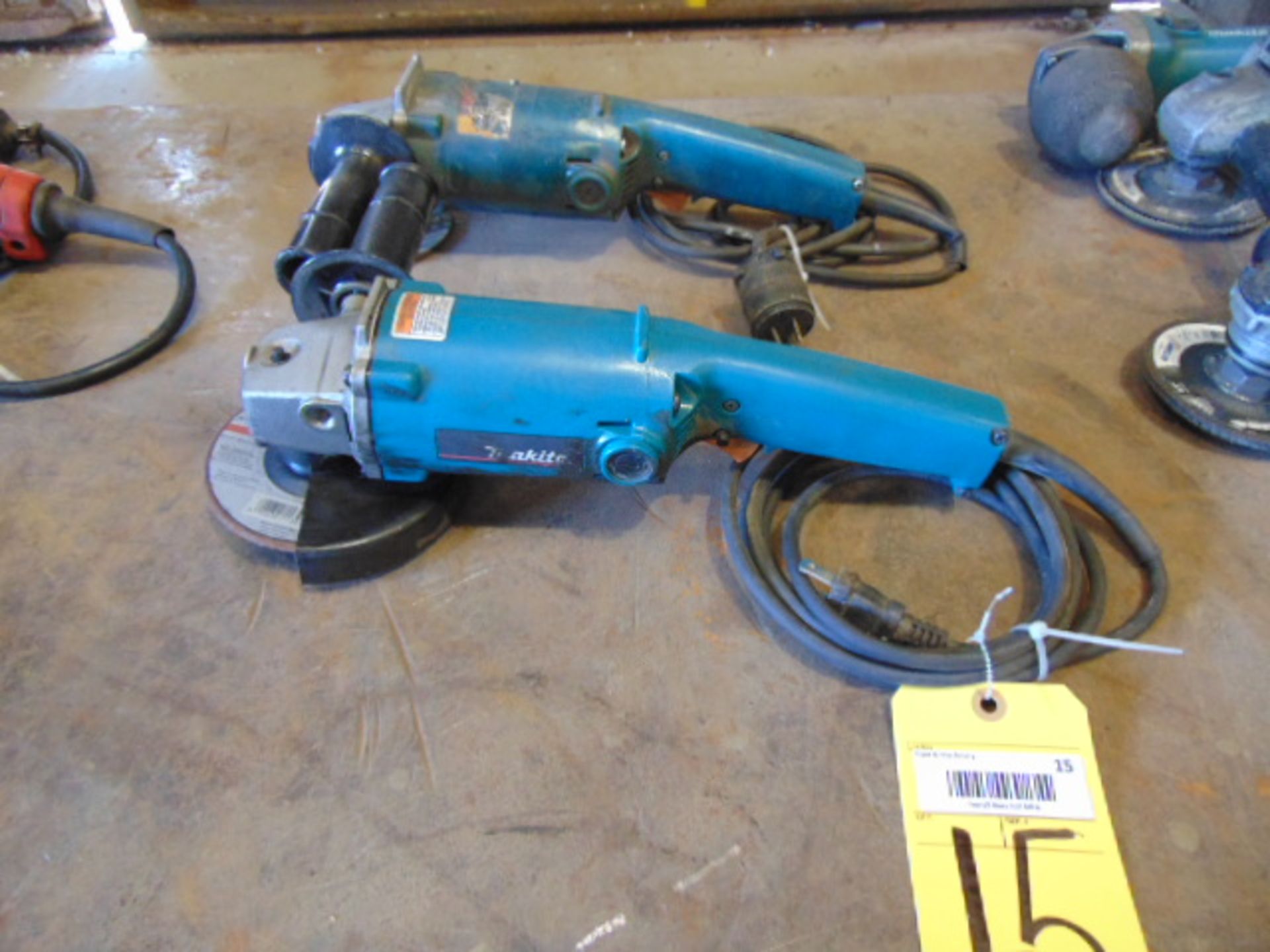 LOT OF DISC GRINDERS (2), MAKITA, 5"