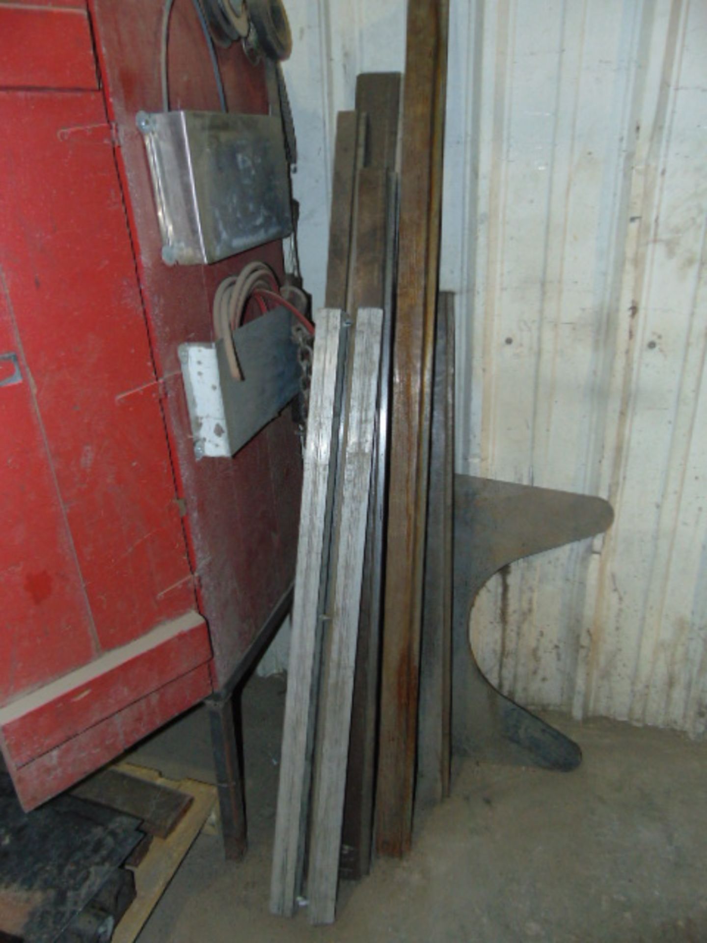 LOT OF BRAKE DIES, w/ cabinet & rack, assorted