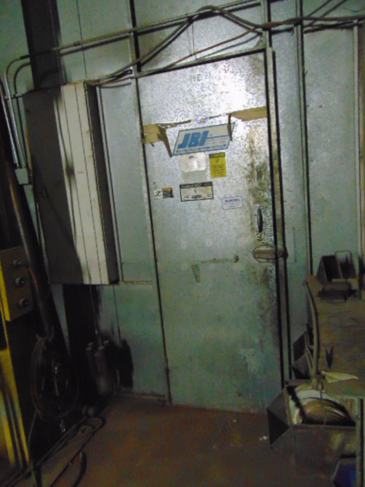 COMBINED CYCLE SPRAY BOOTH, JBI TRUCK BOOTH MDL. T-65-PDT-S, new 1995, galvanized bolted panel - Image 10 of 11
