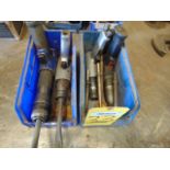 LOT OF PNEUMATIC CHISELS (4), assorted (in two boxes)