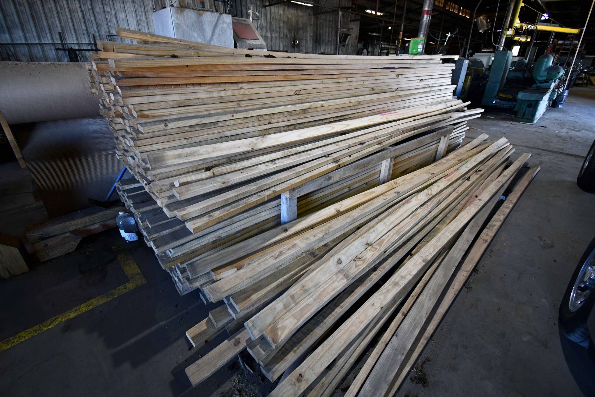 LOT OF LUMBER: 8 x 4-1/4 thk. plywood, 2" x 4" boards 18'L. Grade A, 4 x 4 x 8 boards - Image 2 of 3