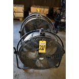 LOT OF SHOP FANS, 24"